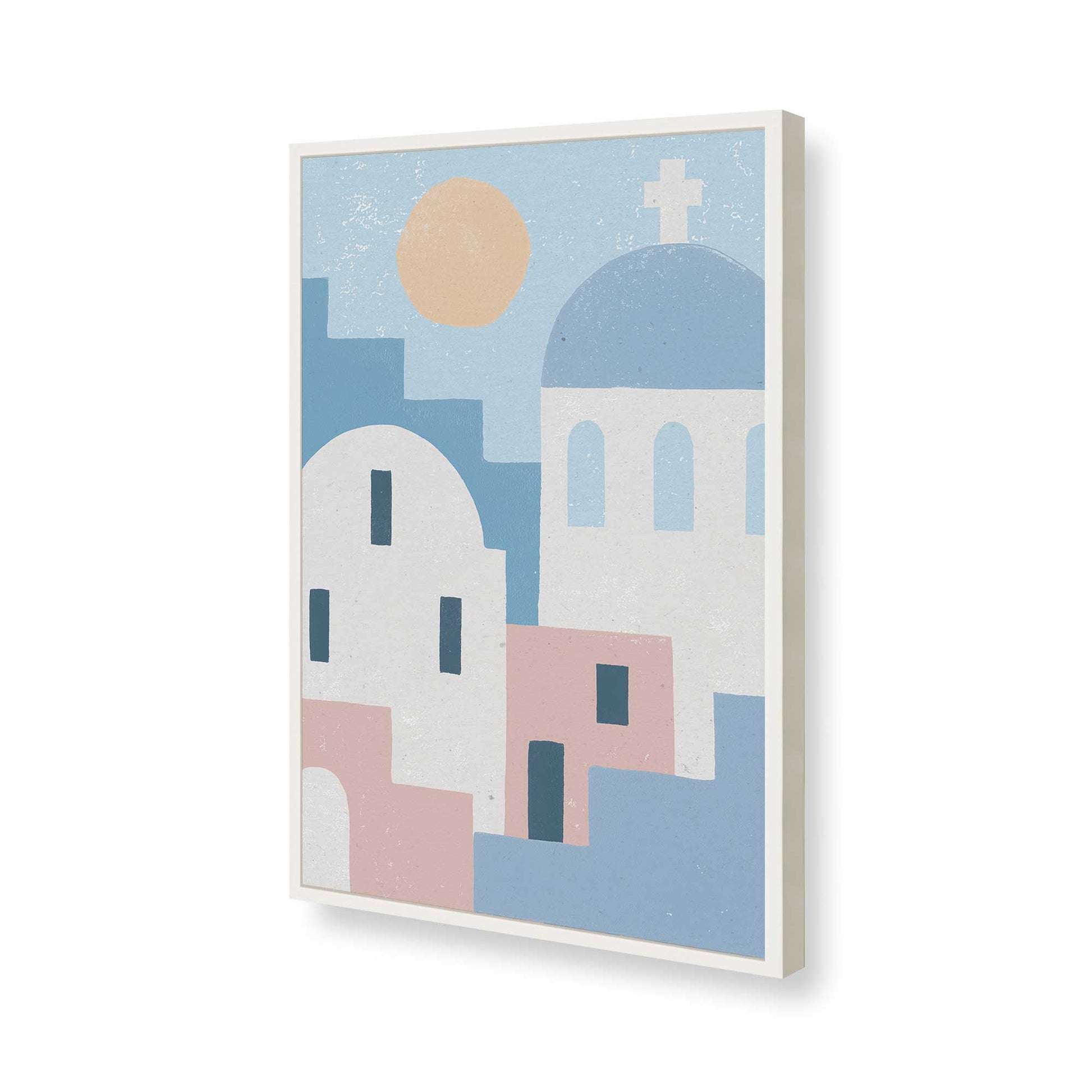 [Color:Opaque White], Picture of art in a Opaque White frame of the corner