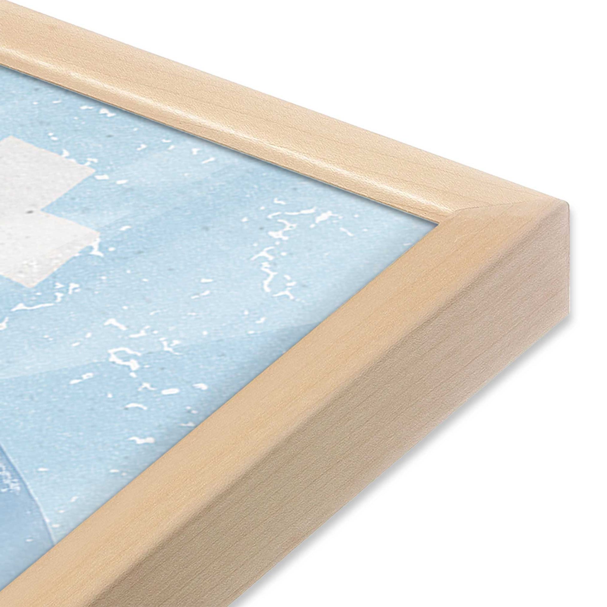 [Color:Raw Maple], Picture of art in a Raw Maple frame at an angle