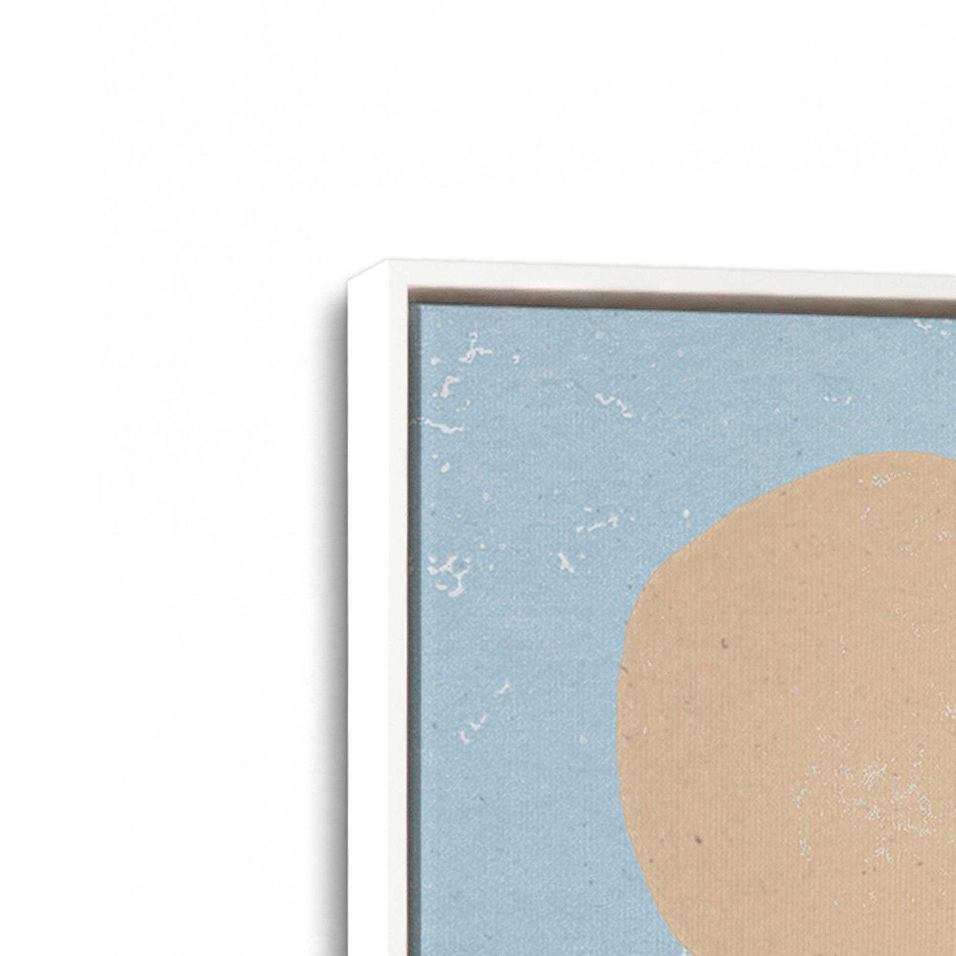 [Color:Opaque White], Picture of art in a White frame at an angle