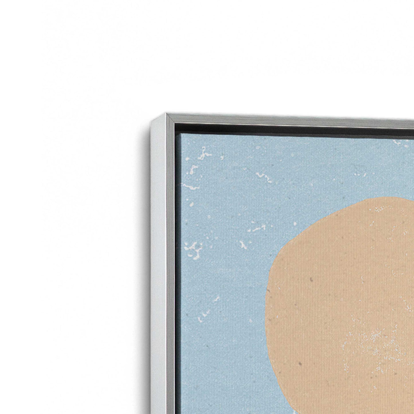[Color:Polished Chrome], Picture of art in a Polished Chrome frame at an angle