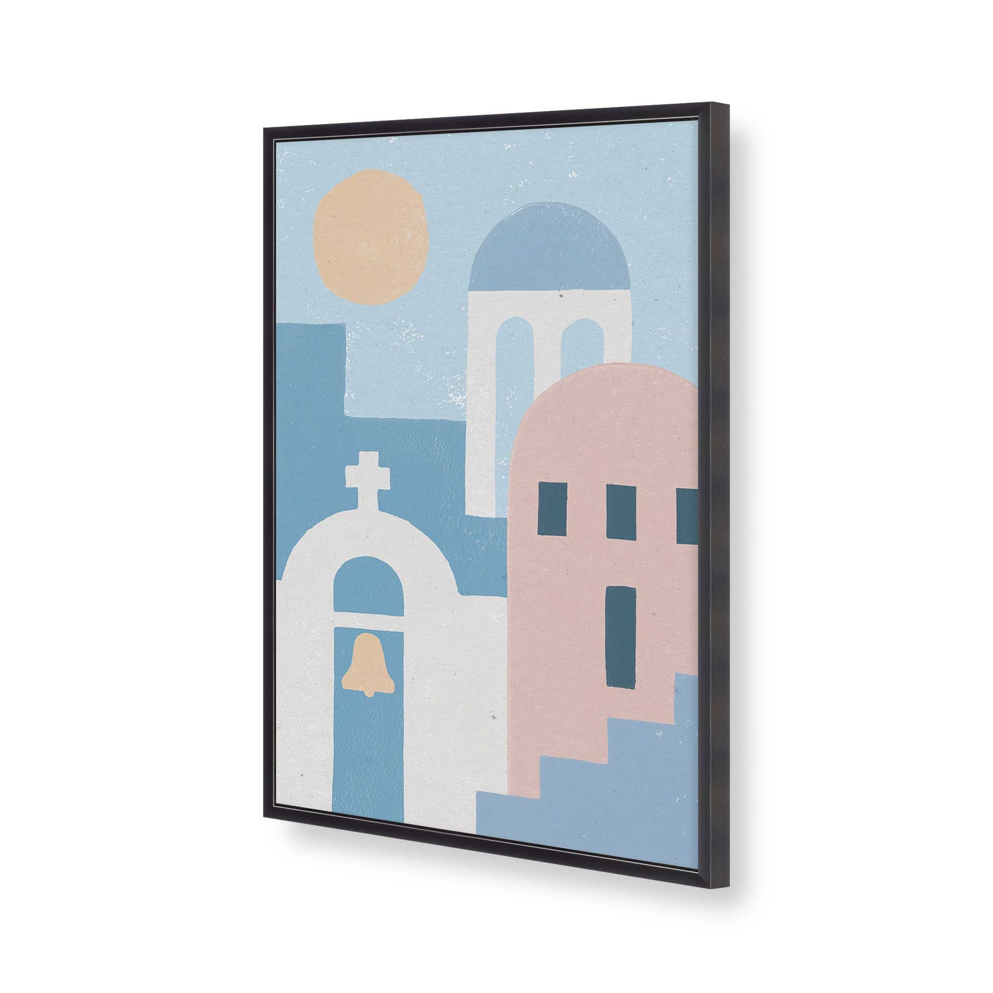 [Color:Weathered Zinc], Picture of art in a Weathered Zinc frame of the corner