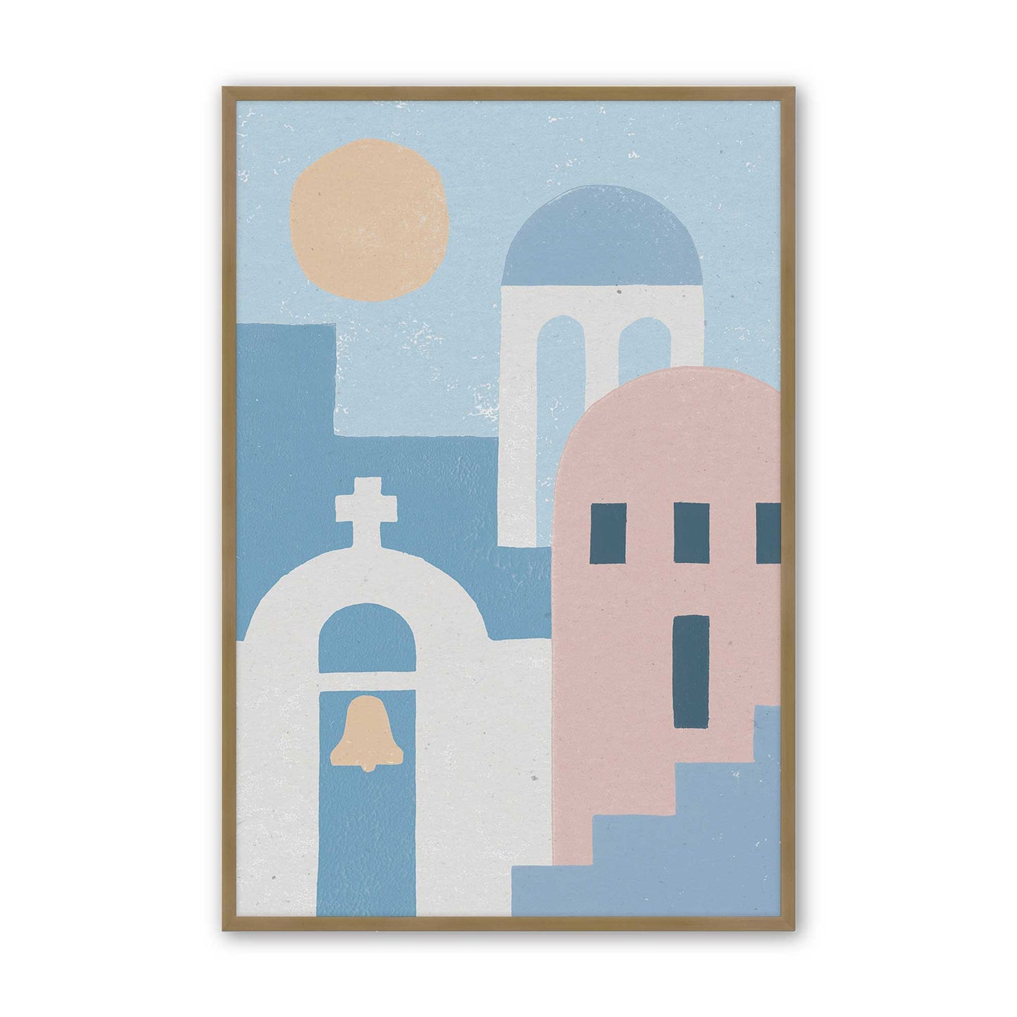 [Color:Brushed Gold], Picture of art in a Brushed Gold frame