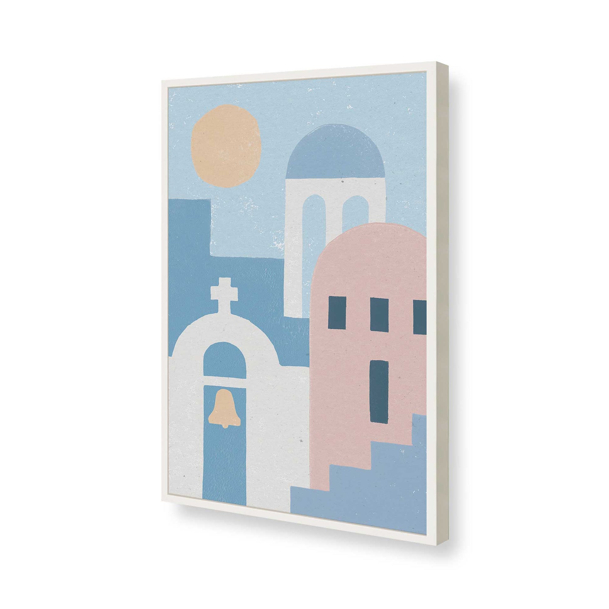 [Color:Opaque White], Picture of art in a Opaque White frame of the corner