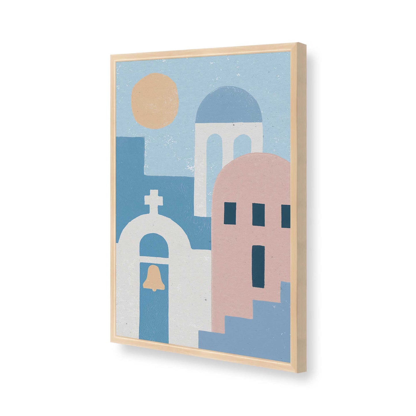 [Color:Raw Maple], Picture of art in a Raw Maple frame of the corner
