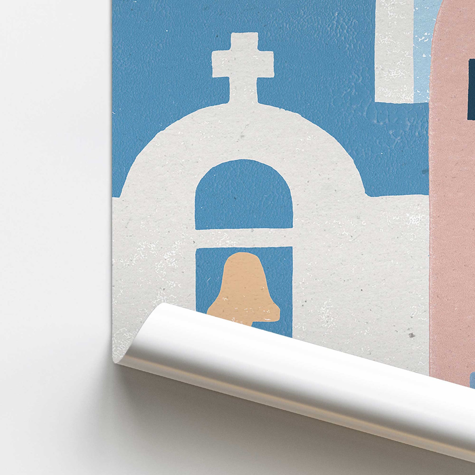 [color:Rolled Print], Picture of close up of art