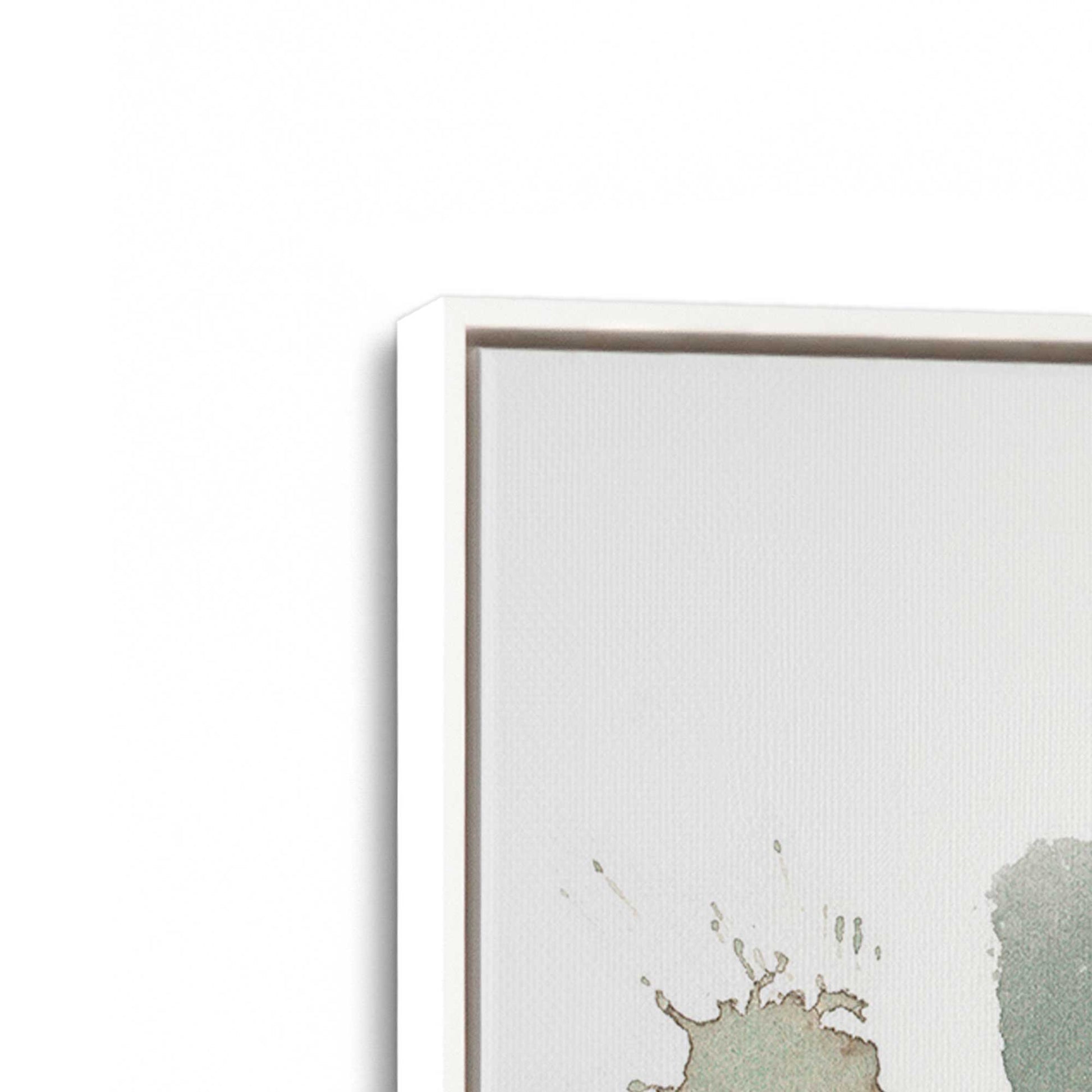 [Color:Opaque White], Picture of art in a White frame at an angle