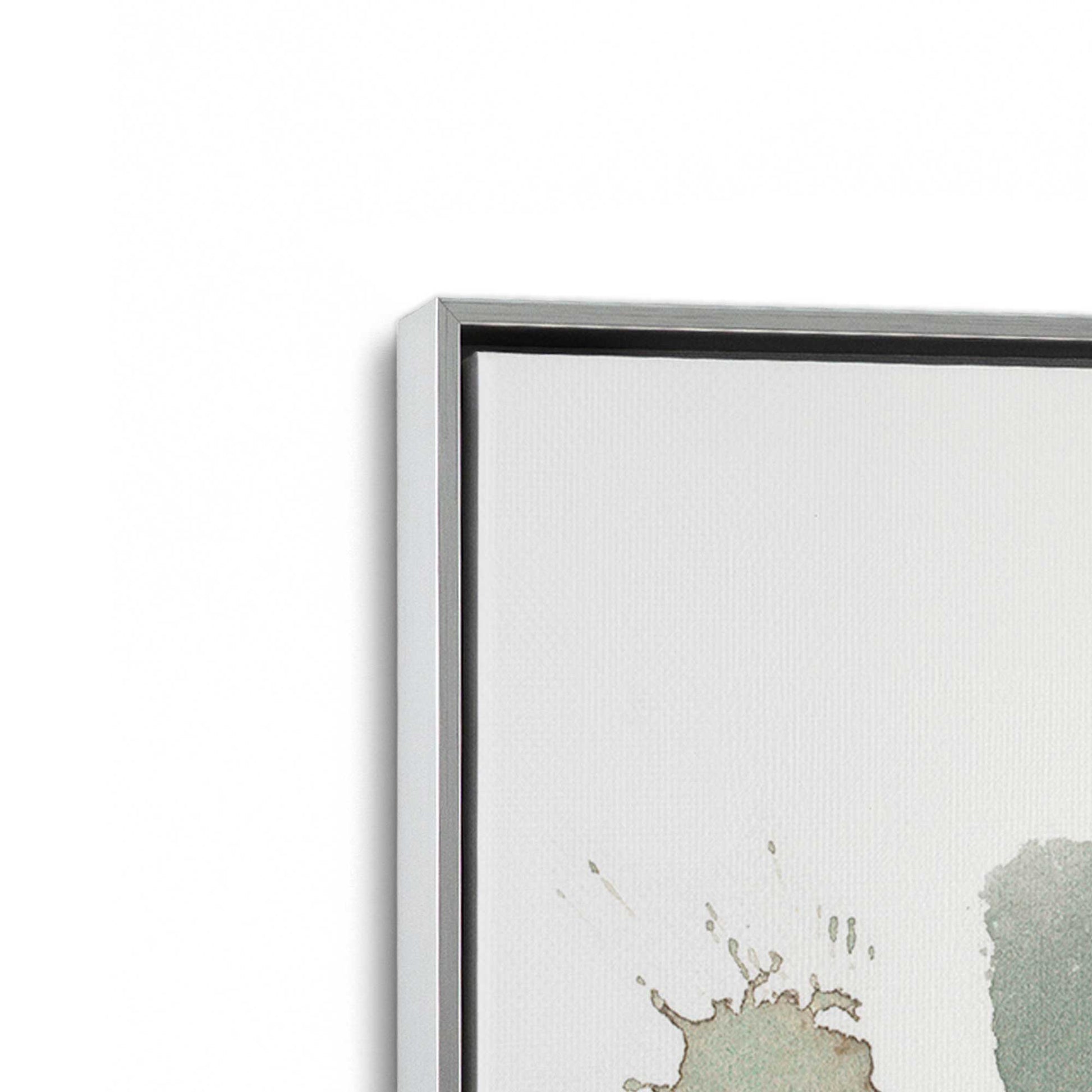 [Color:Polished Chrome], Picture of art in a Polished Chrome frame at an angle