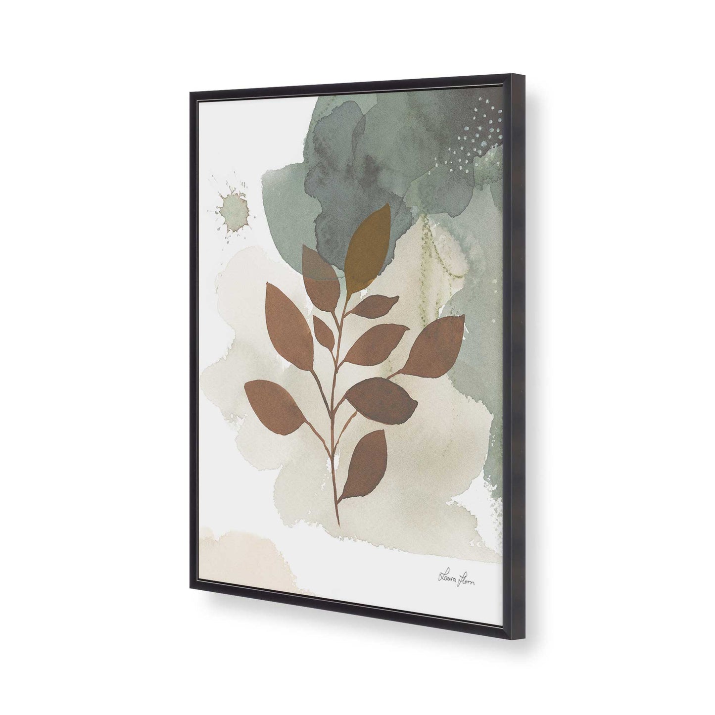 [Color:Weathered Zinc], Picture of art in a Weathered Zinc frame of the corner