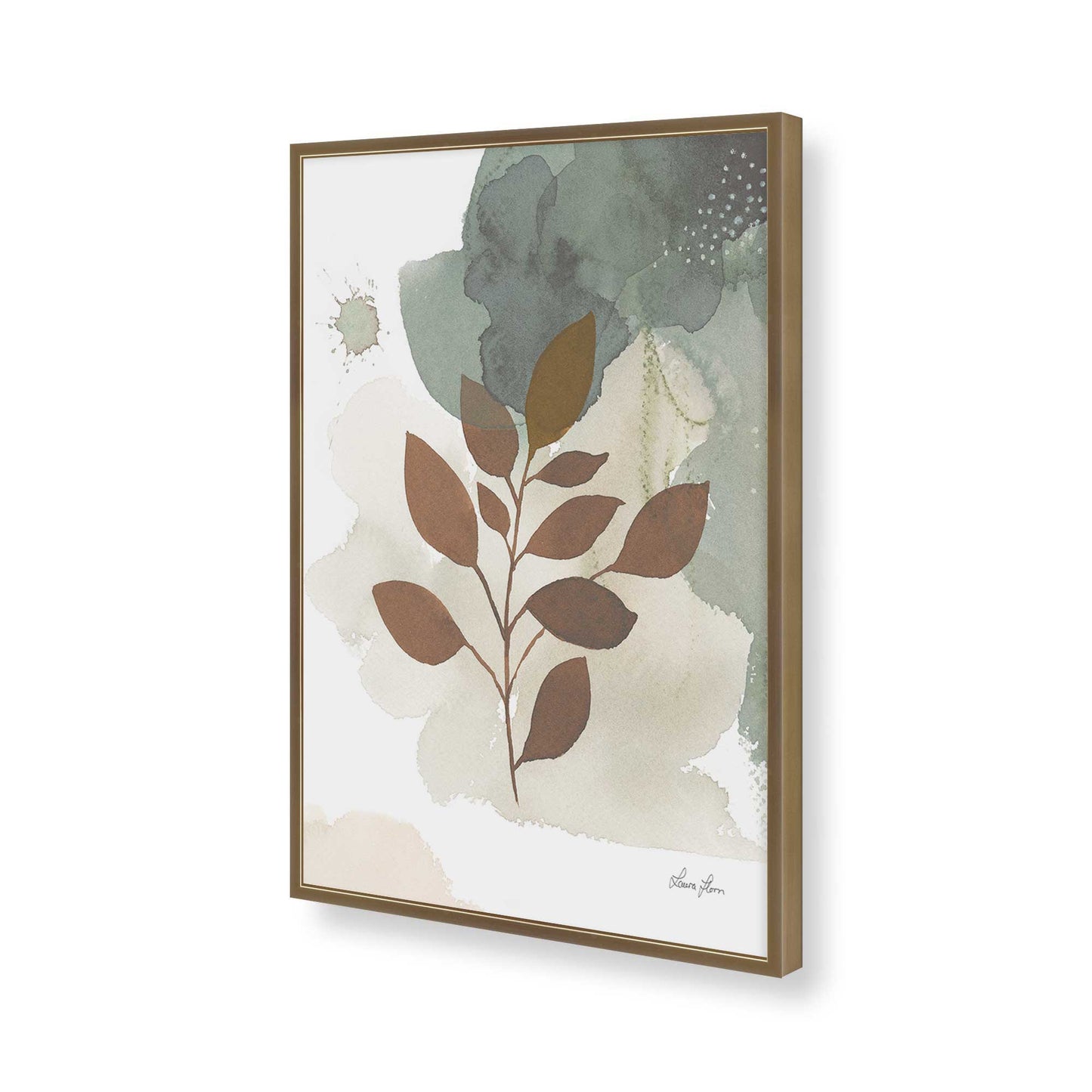 [Color:Brushed Gold], Picture of art in a Brushed Gold frame of the corner