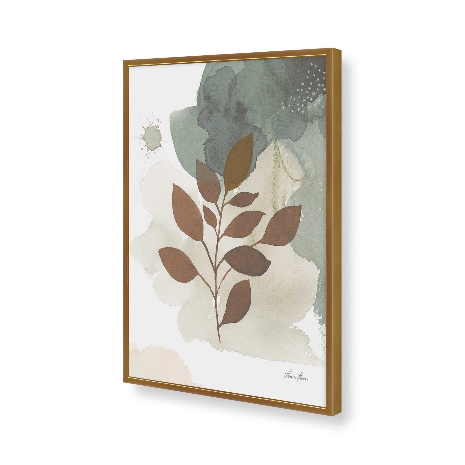 [Color:Polished Gold], Picture of art in a Polished Gold frame of the corner