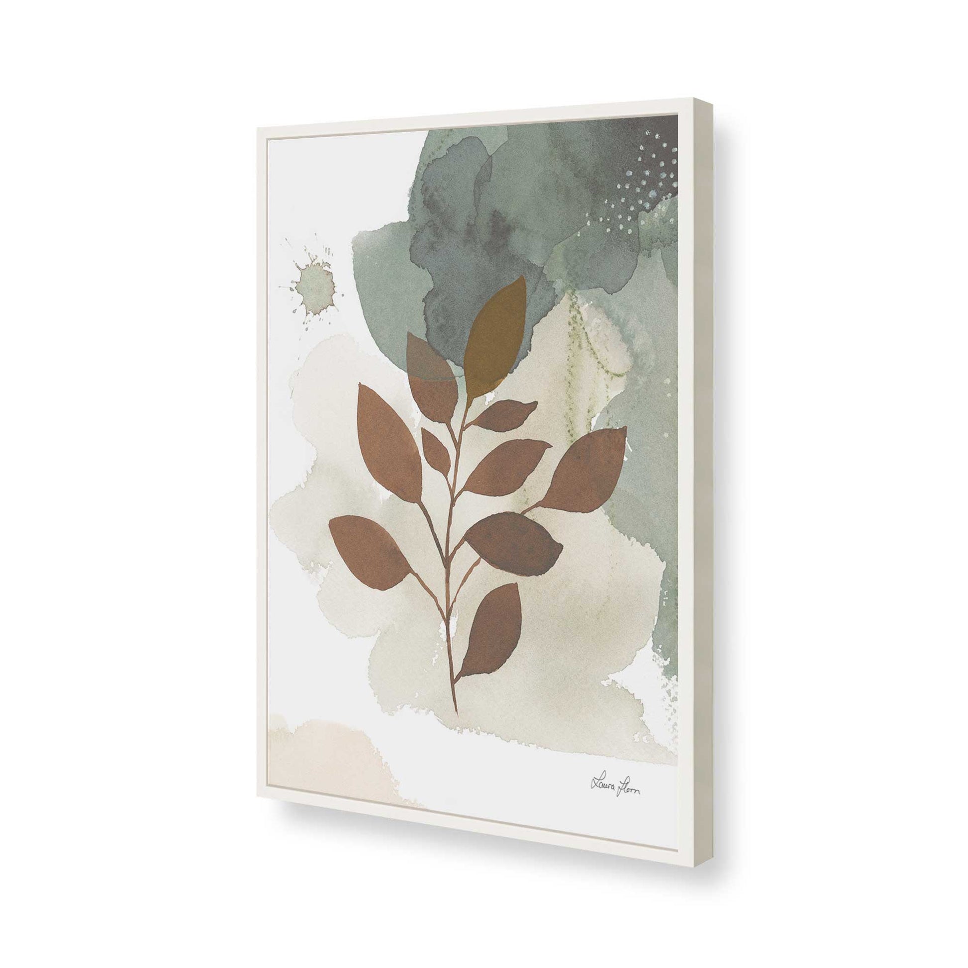 [Color:Opaque White], Picture of art in a Opaque White frame of the corner
