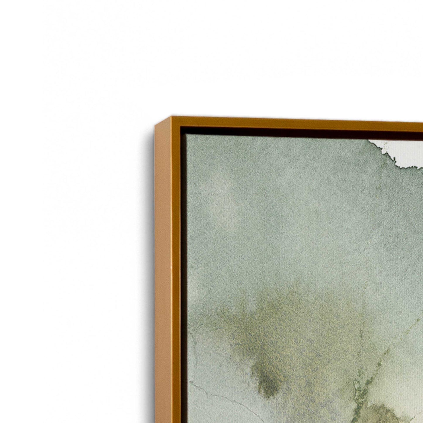 [Color:Polished Gold], Picture of art in a Polished Gold frame at an angle
