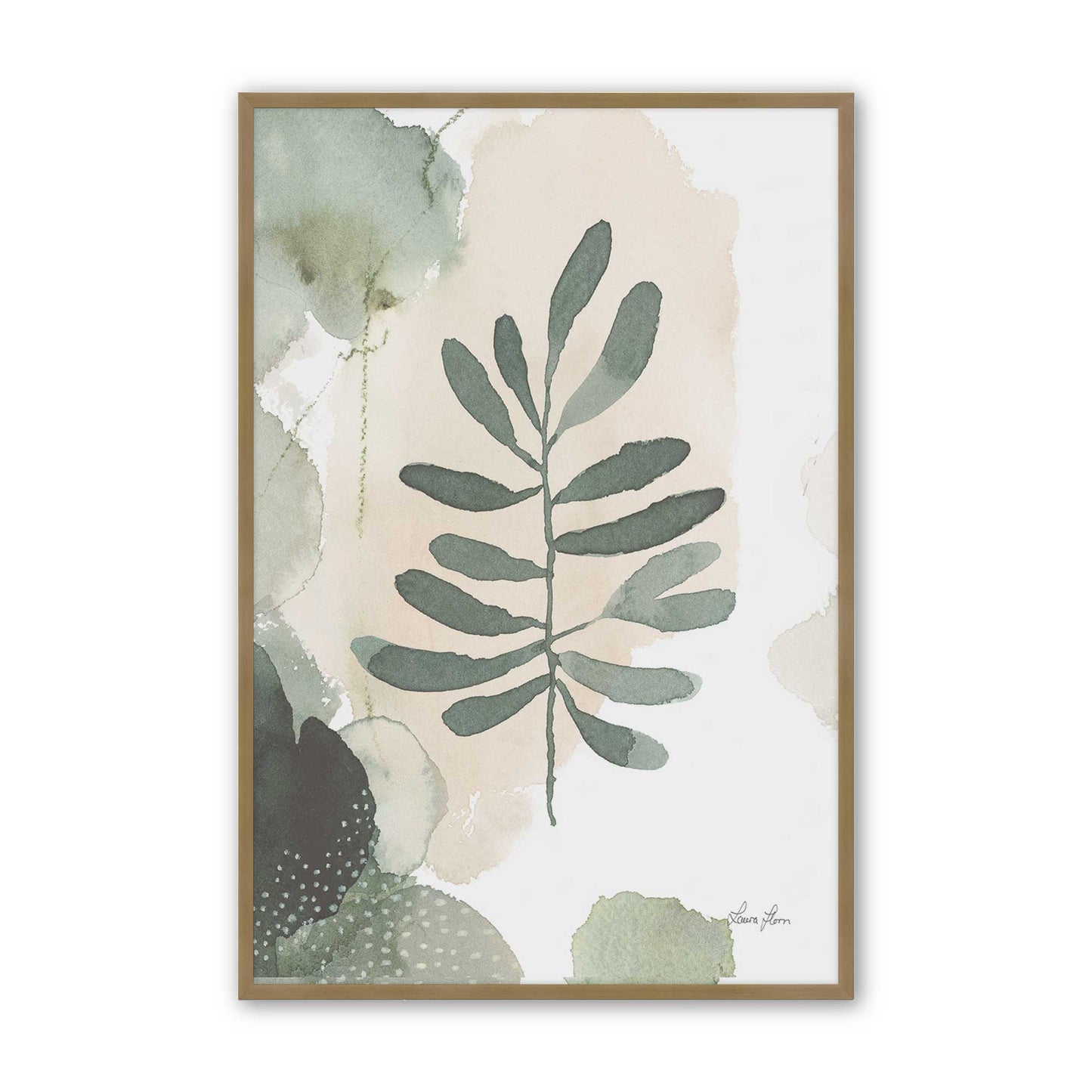 [Color:Brushed Gold], Picture of art in a Brushed Gold frame