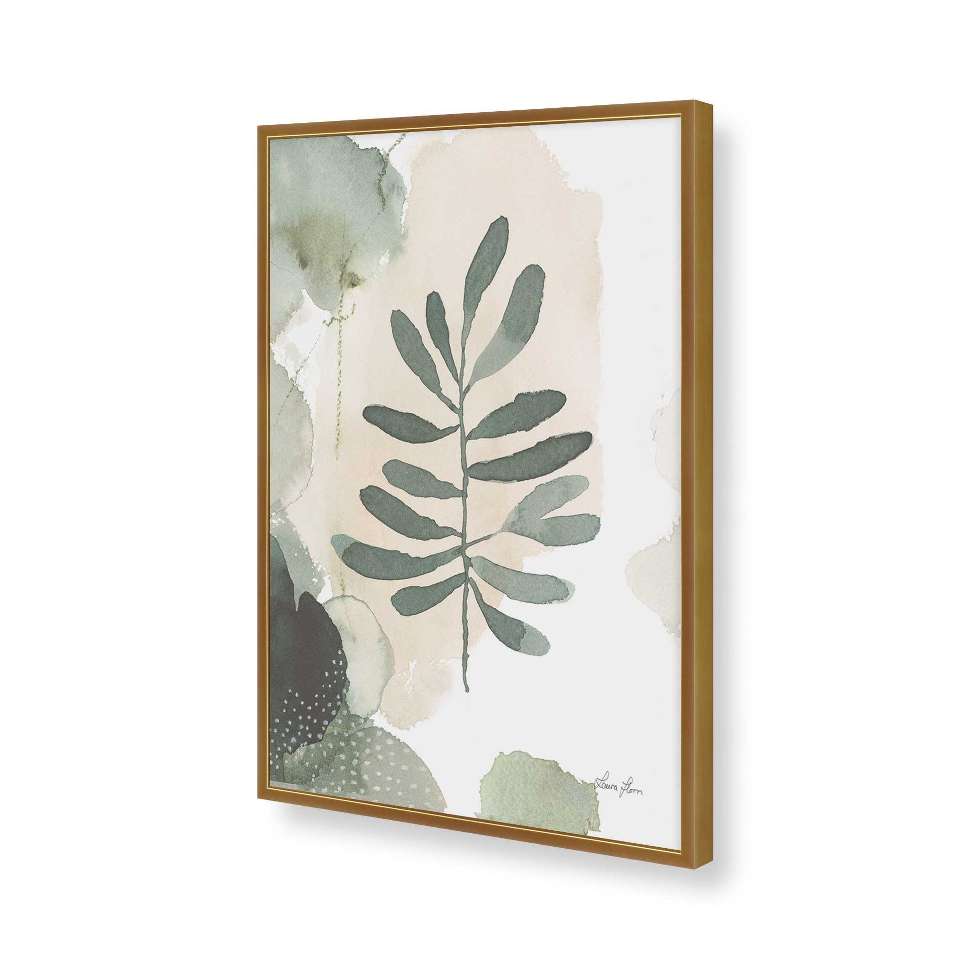 [Color:Polished Gold], Picture of art in a Polished Gold frame of the corner