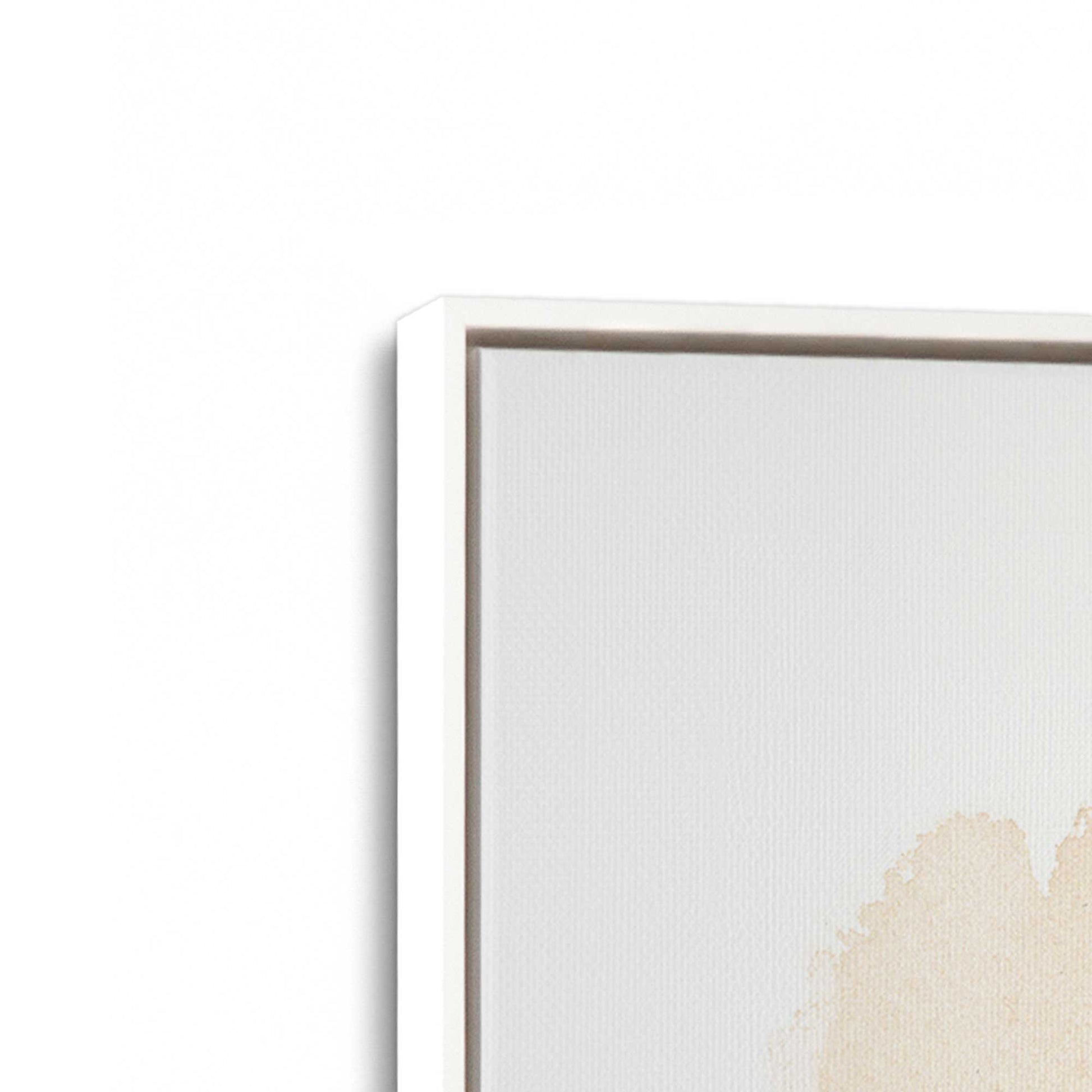 [Color:Opaque White], Picture of art in a White frame at an angle