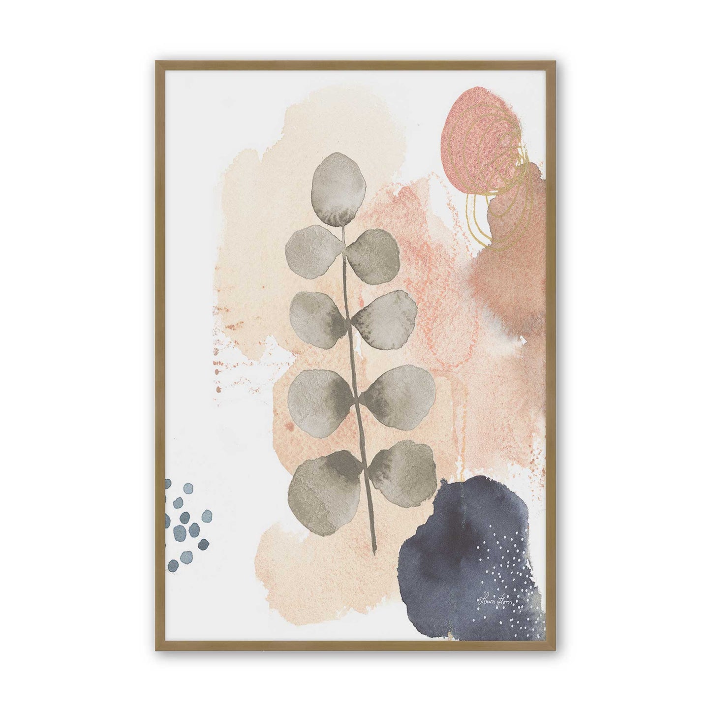 [Color:Brushed Gold], Picture of art in a Brushed Gold frame