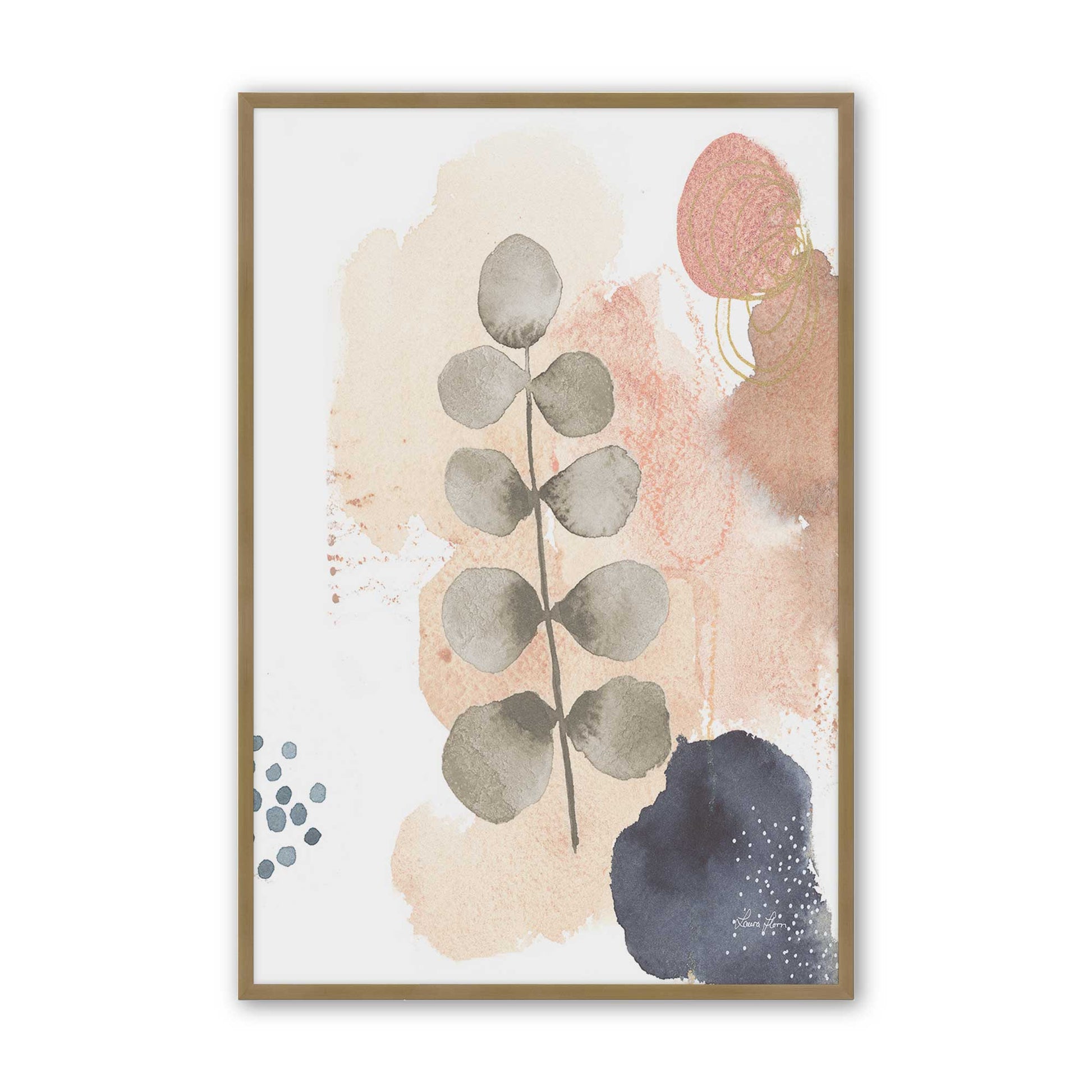 [Color:Brushed Gold], Picture of art in a Brushed Gold frame