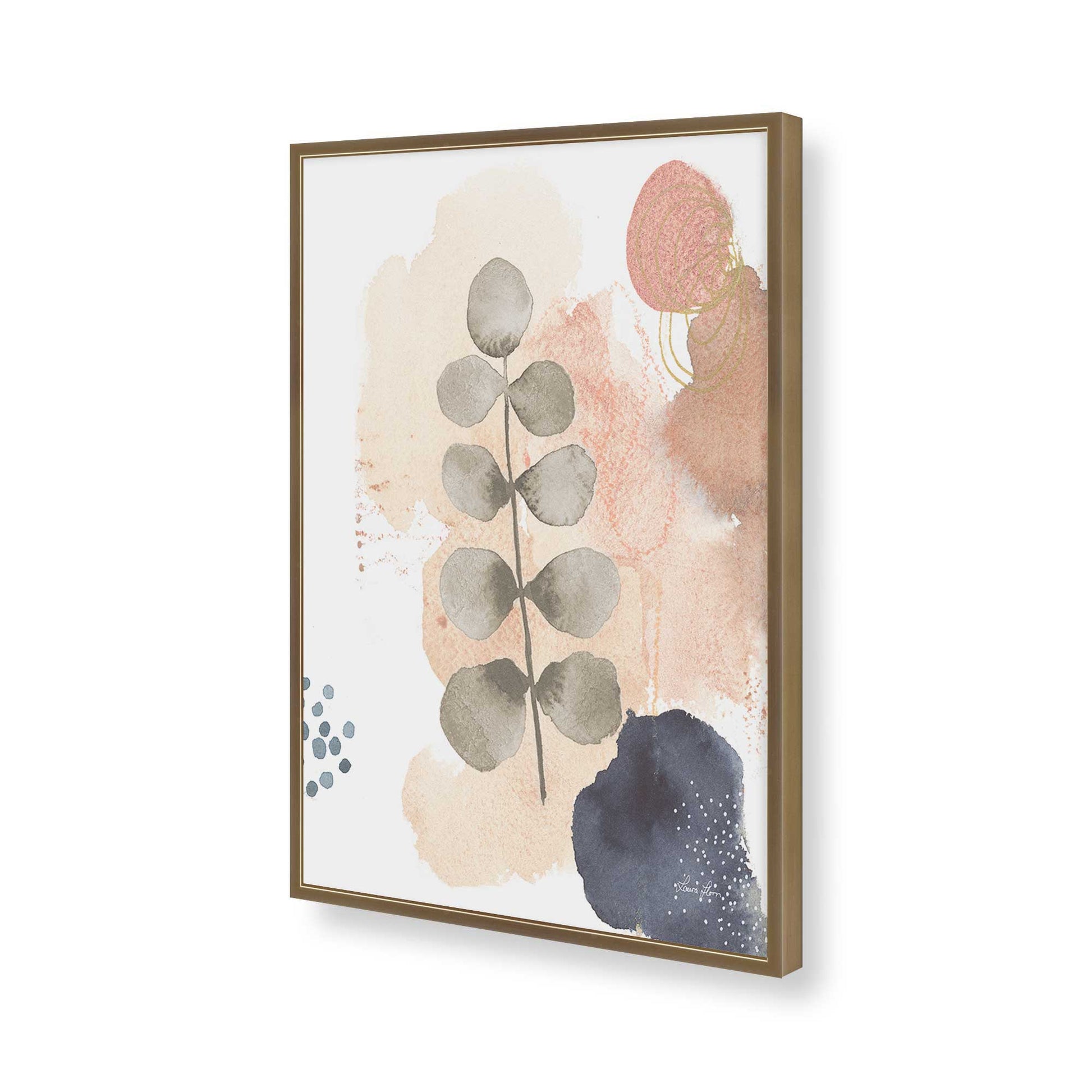 [Color:Brushed Gold], Picture of art in a Brushed Gold frame of the corner