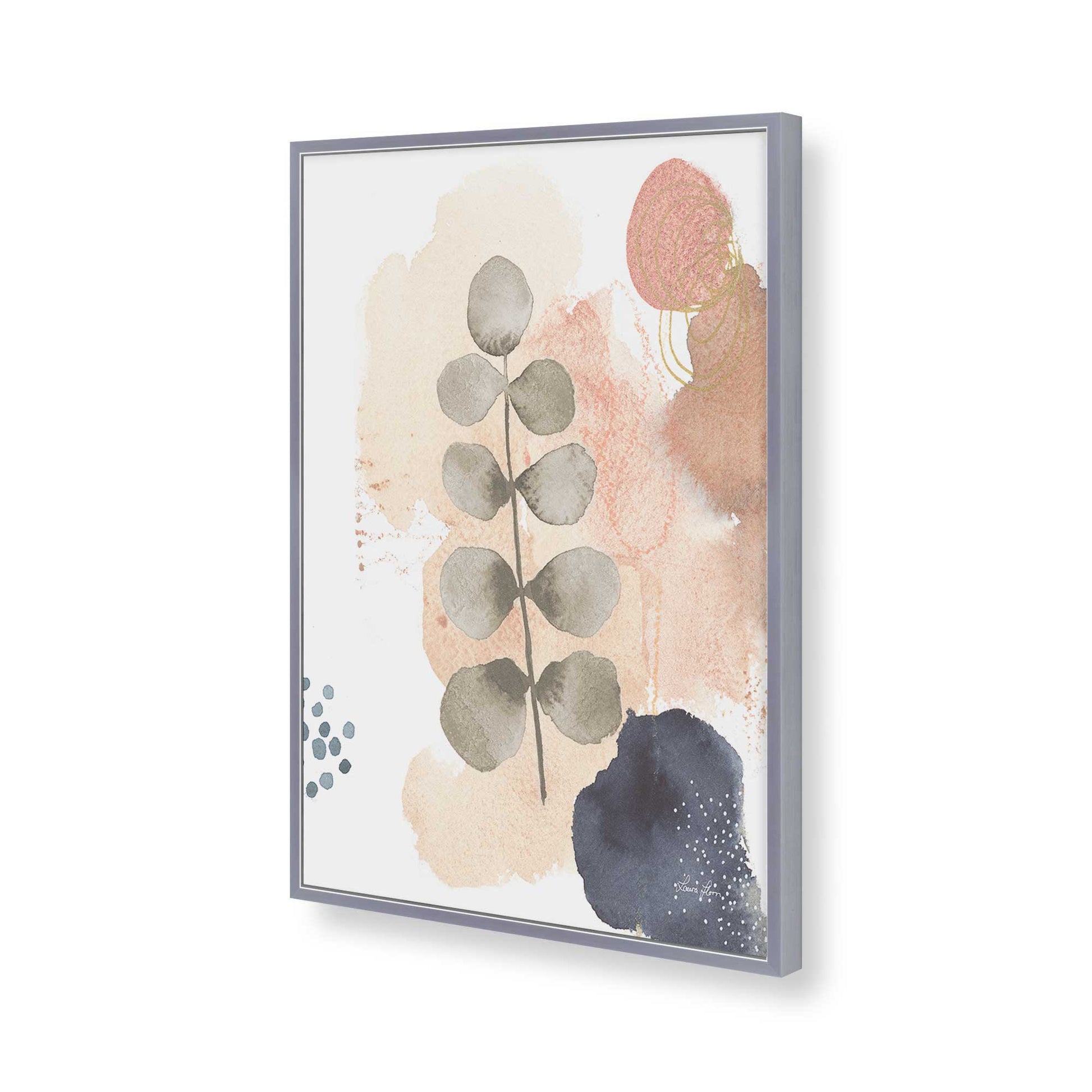 [Color:Polished Chrome], Picture of art in a Polished Chrome frame of the corner