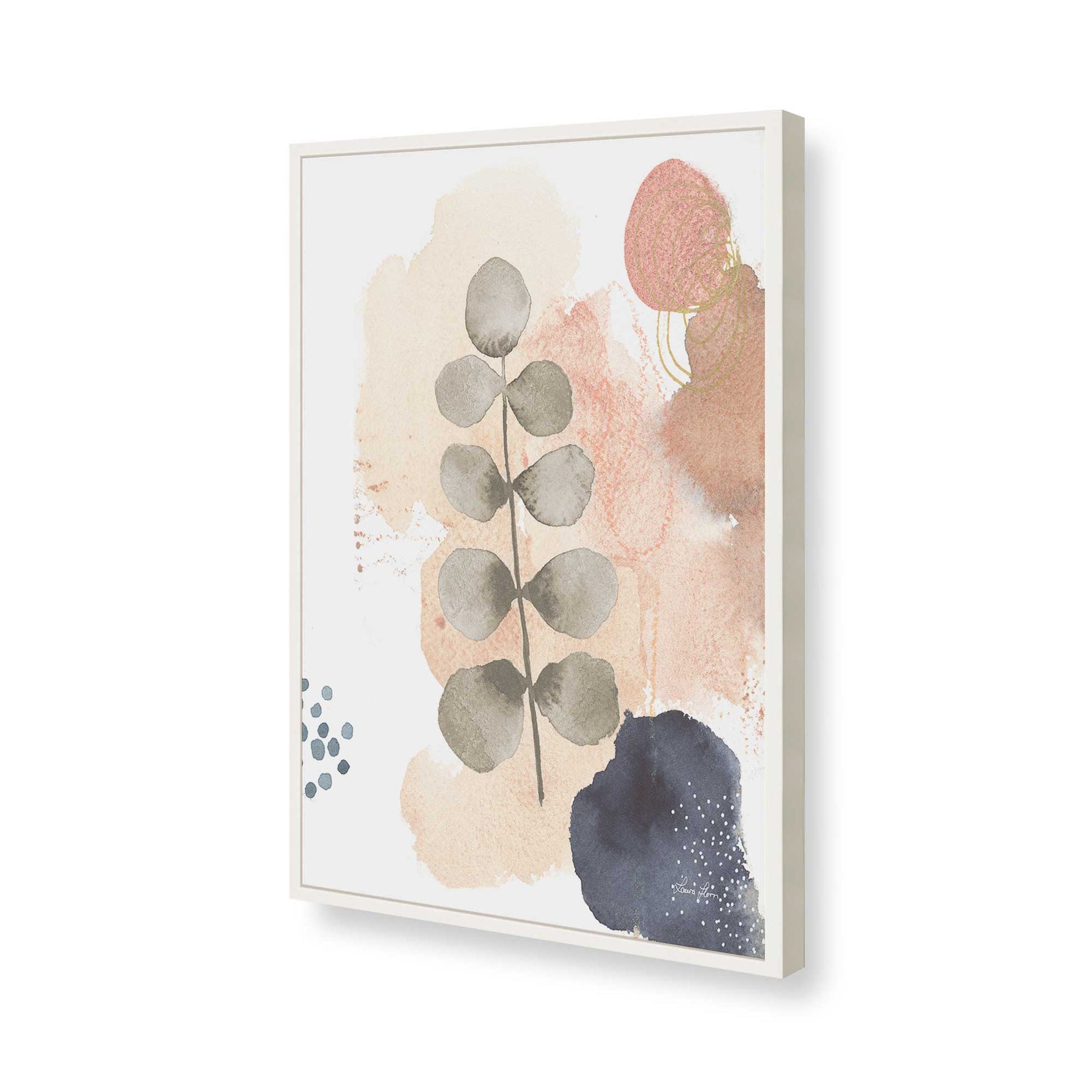 [Color:Opaque White], Picture of art in a Opaque White frame of the corner