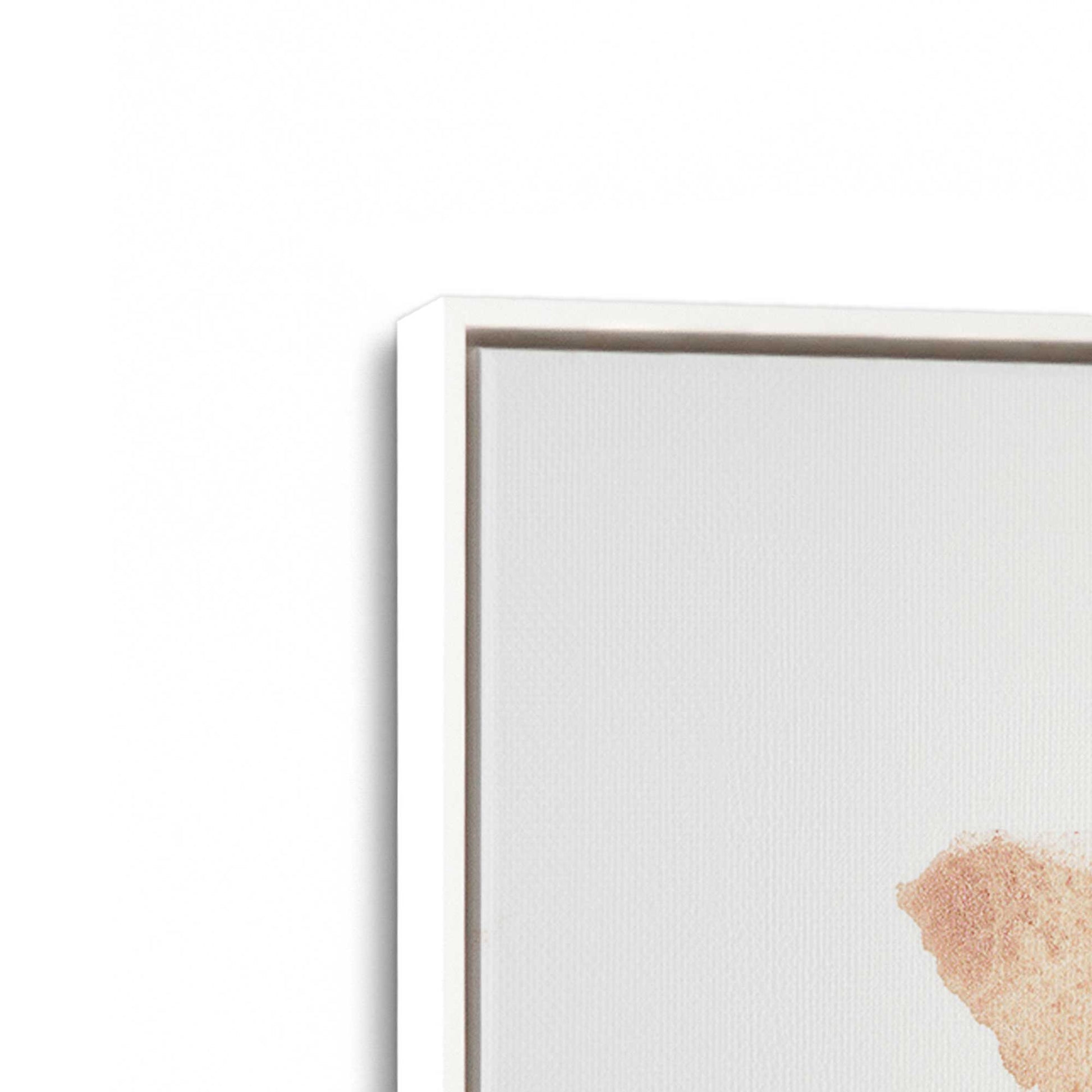 [Color:Opaque White], Picture of art in a White frame at an angle
