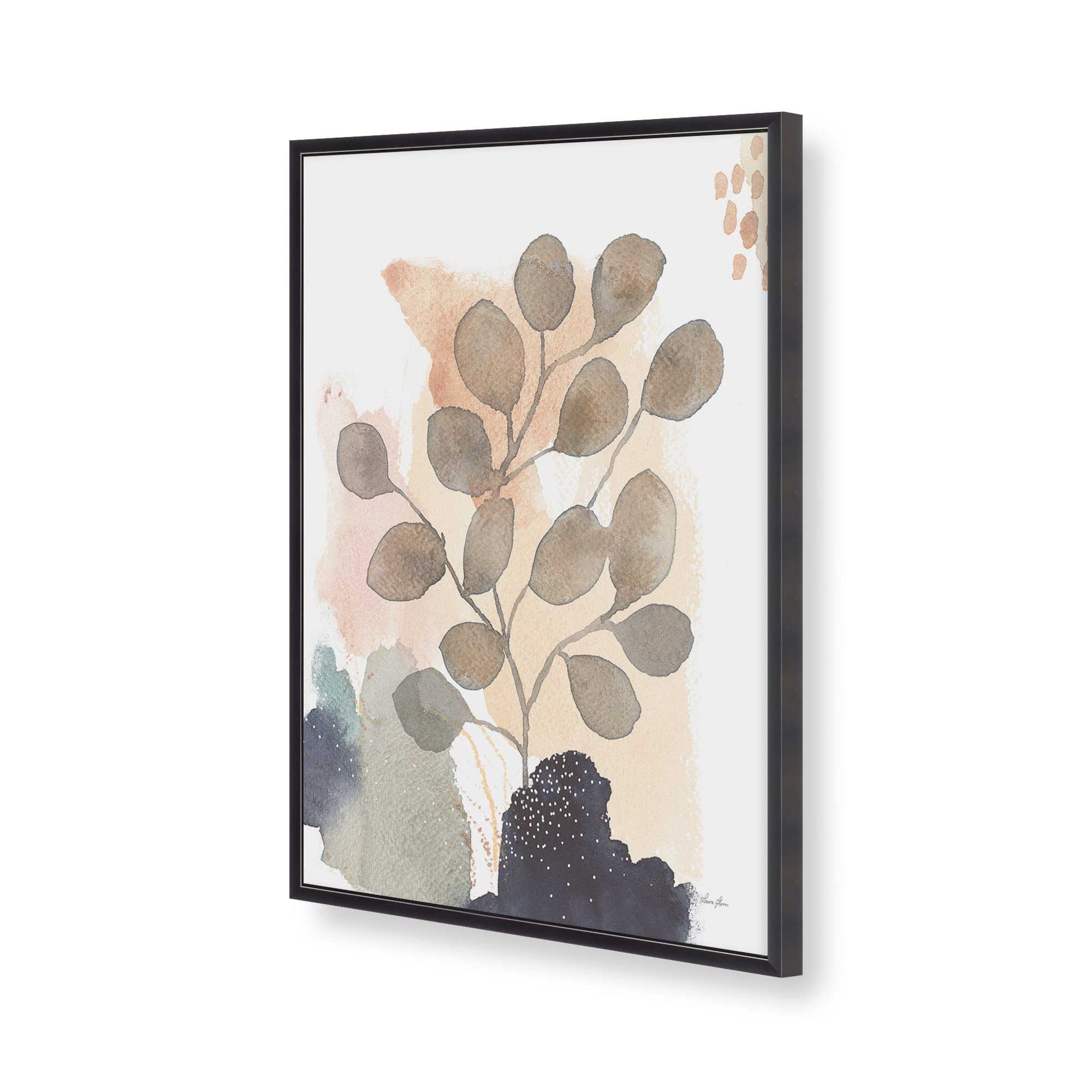 [Color:Weathered Zinc], Picture of art in a Weathered Zinc frame of the corner
