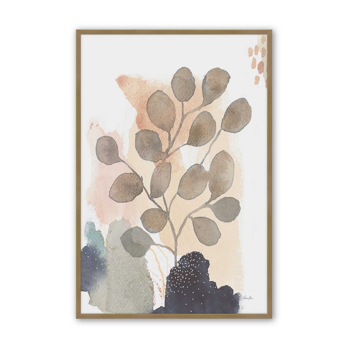 [Color:Brushed Gold], Picture of art in a Brushed Gold frame