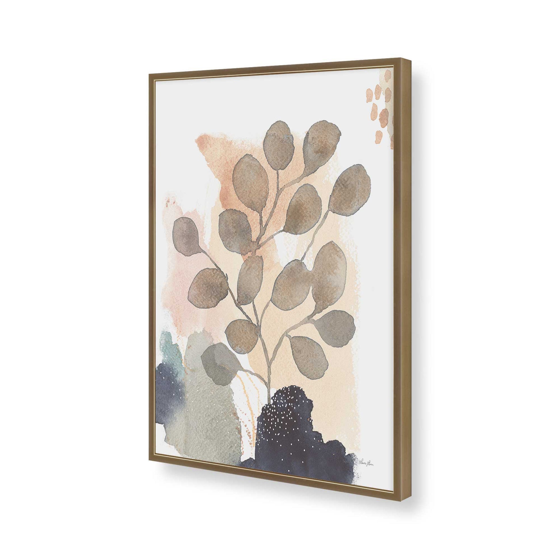 [Color:Brushed Gold], Picture of art in a Brushed Gold frame of the corner