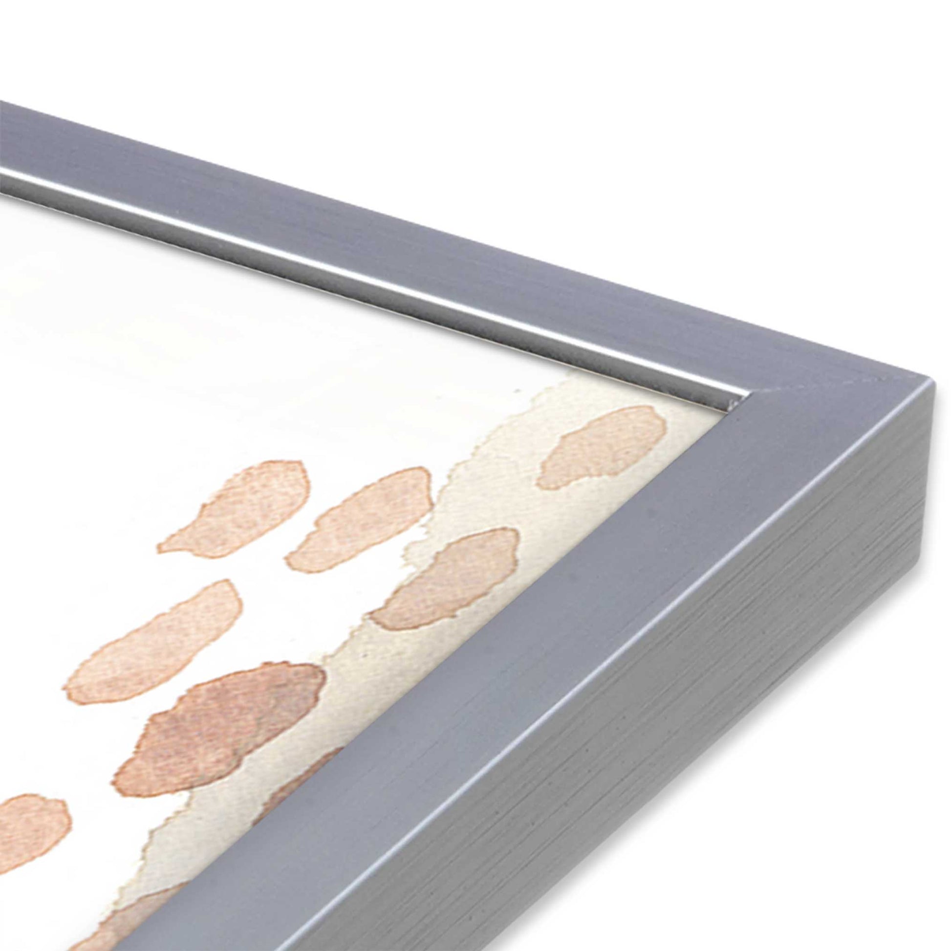 [Color:Polished Chrome], Picture of art in a Polished Chrome frame at an angle