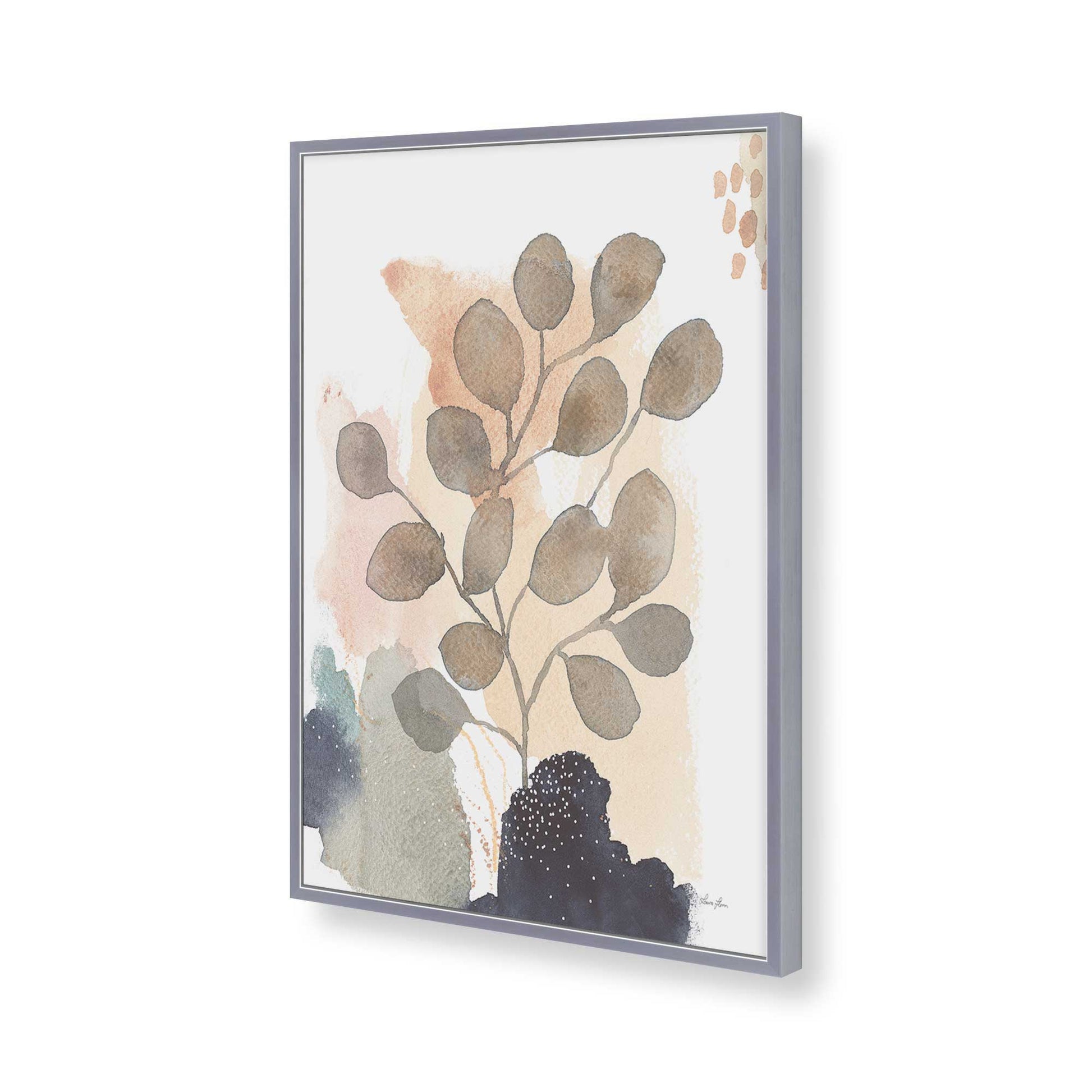 [Color:Polished Chrome], Picture of art in a Polished Chrome frame of the corner
