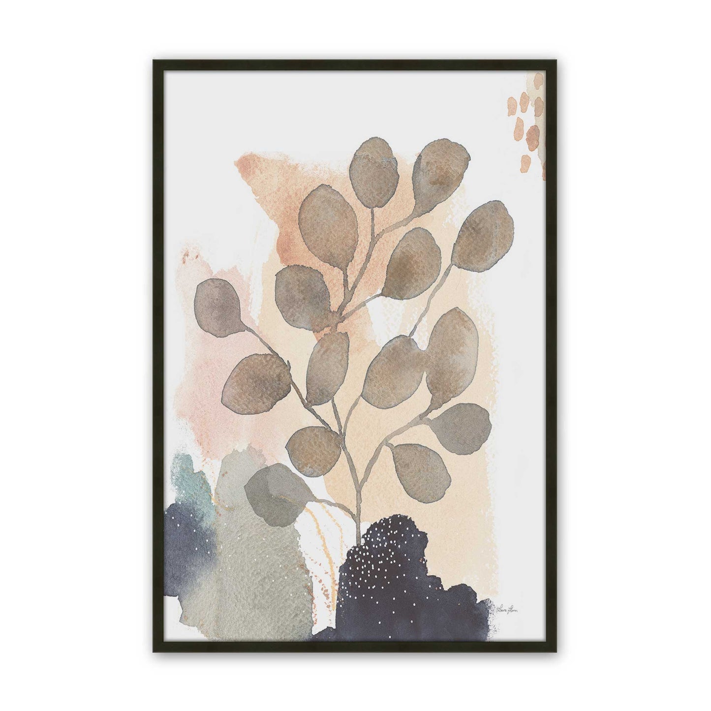 [Color:Satin Black], Picture of art in a Satin Black frame