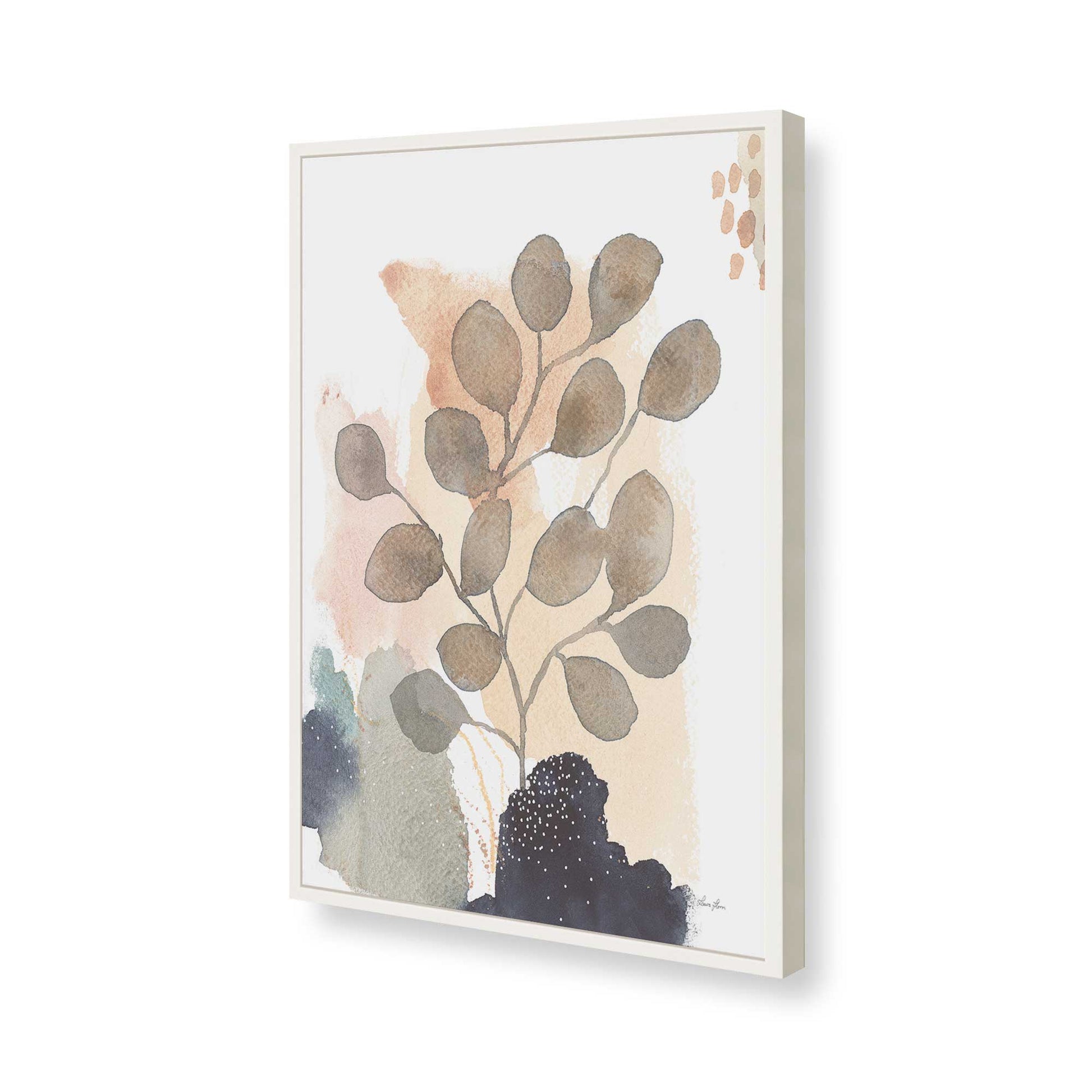 [Color:Opaque White], Picture of art in a Opaque White frame of the corner