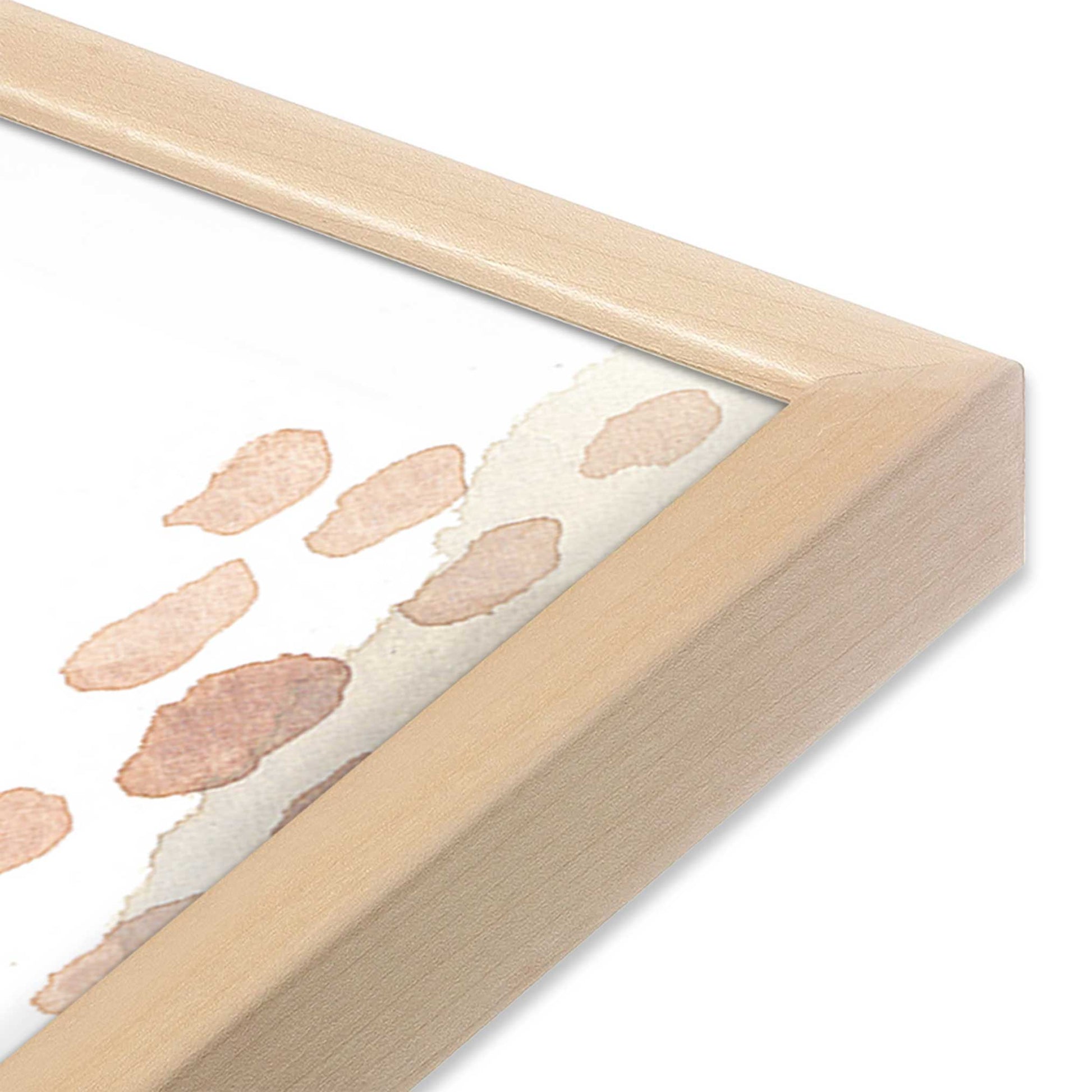 [Color:Raw Maple], Picture of art in a Raw Maple frame at an angle