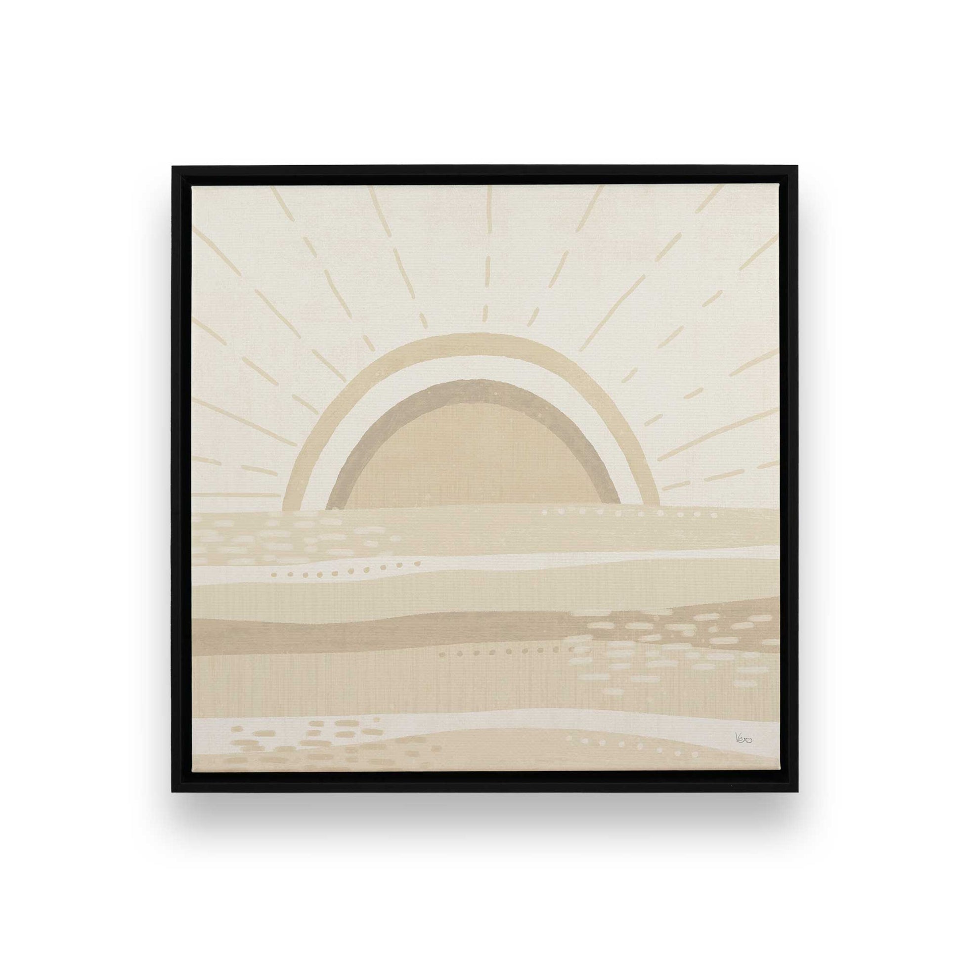 [Color:Satin Black], Picture of art in a Satin Black frame