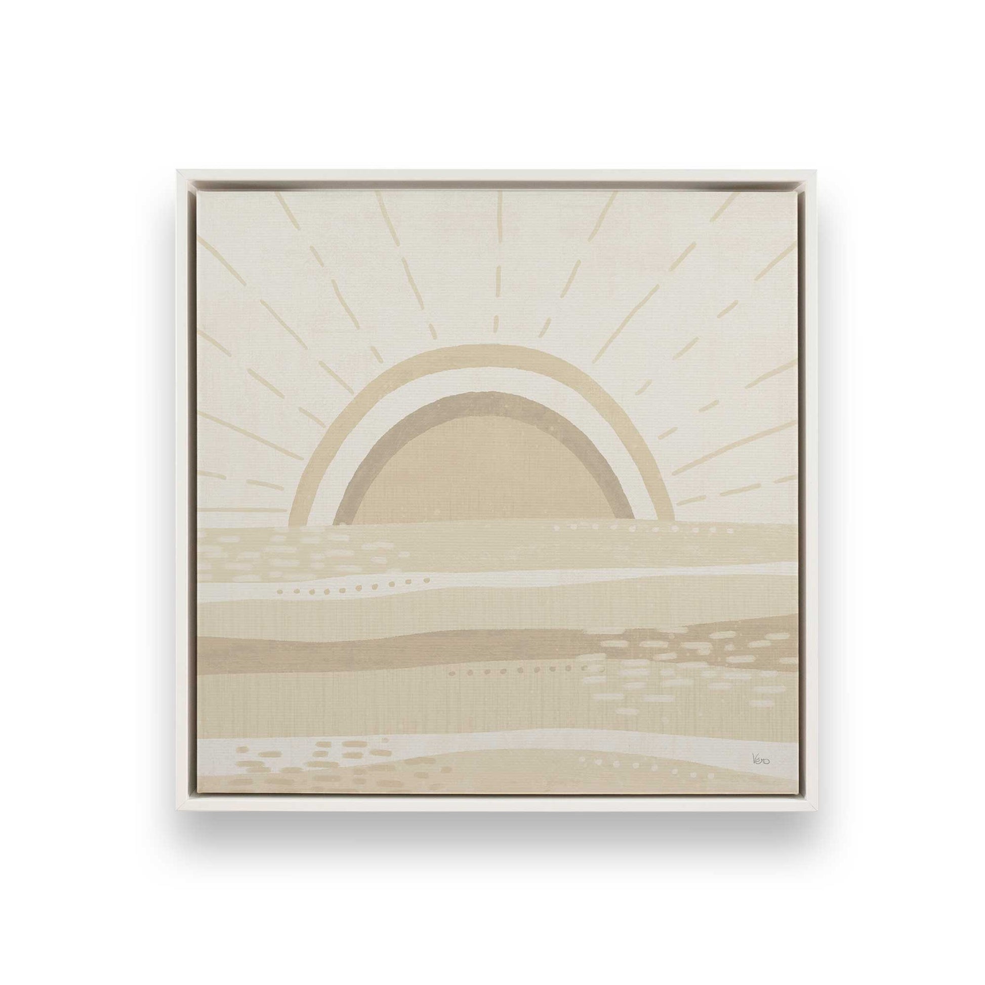 [Color:Opaque White], Picture of art in a White frame
