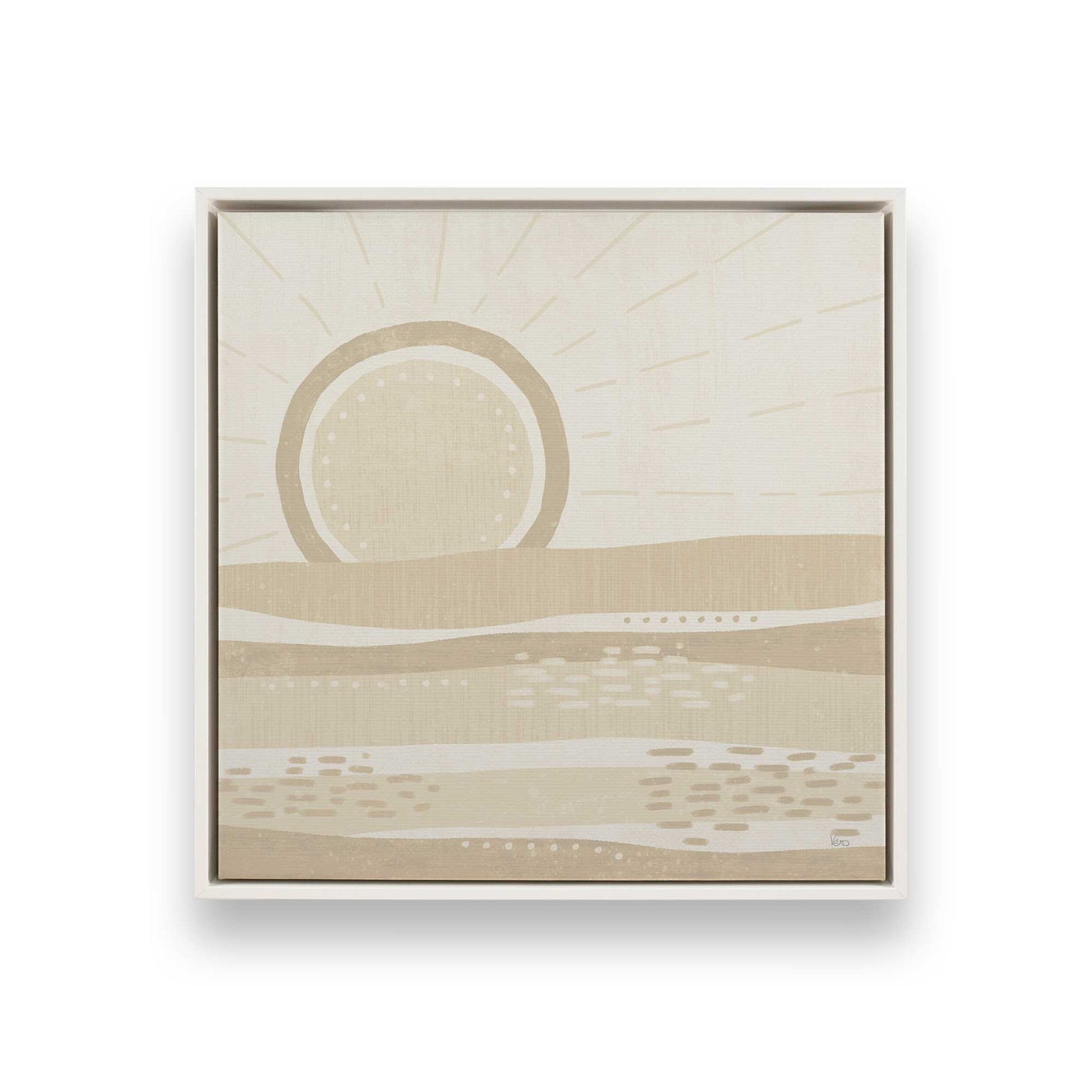 [Color:Opaque White], Picture of art in a White frame