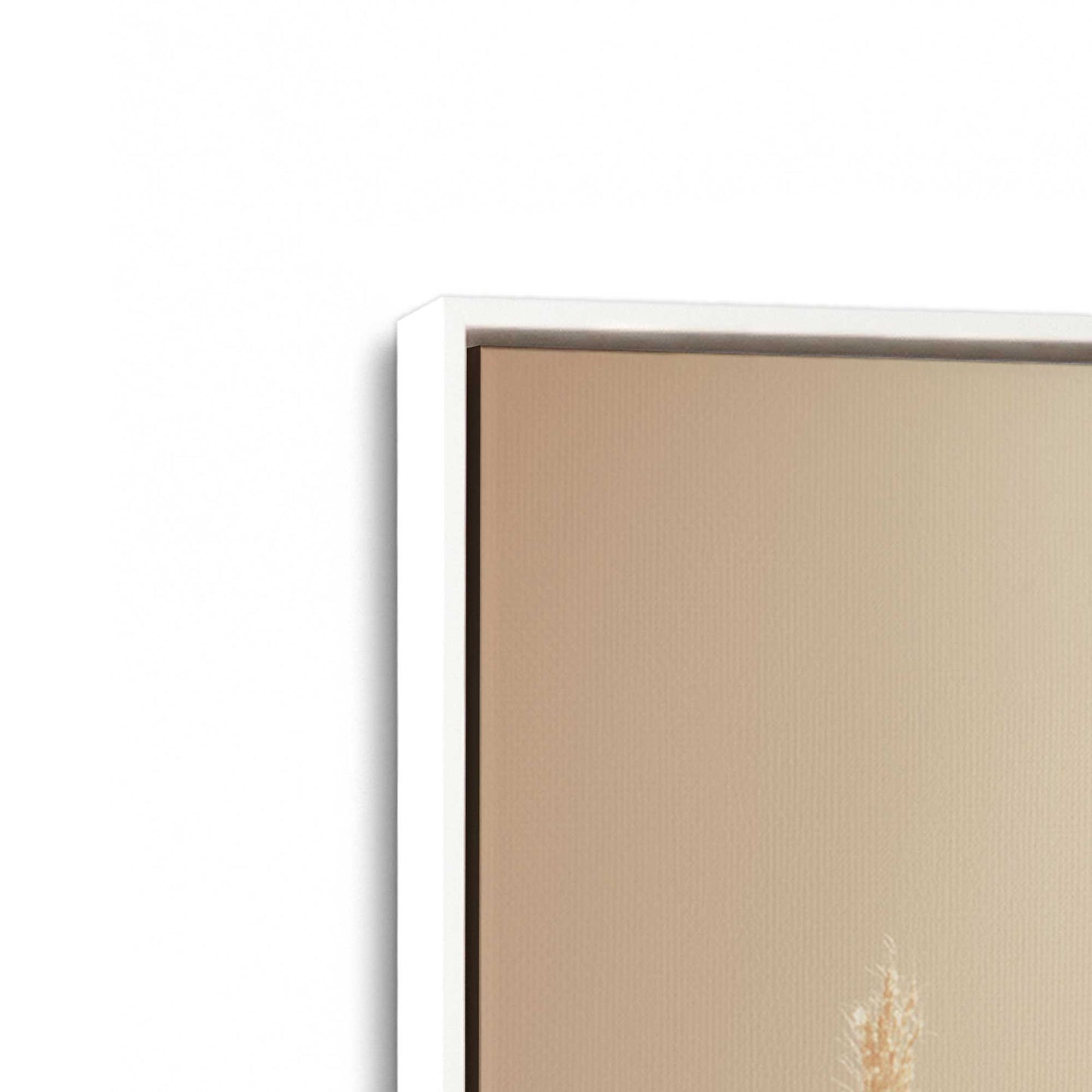 [Color:Opaque White], Picture of art in a White frame at an angle