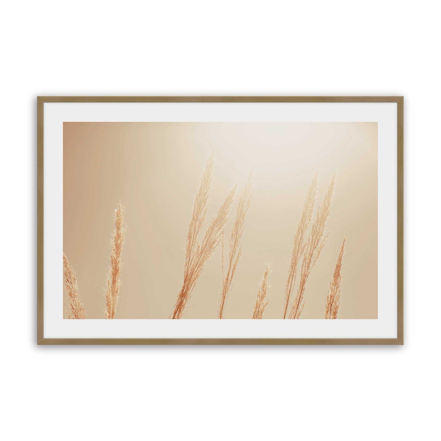 [Color:Brushed Gold], Picture of art in a Brushed Gold frame