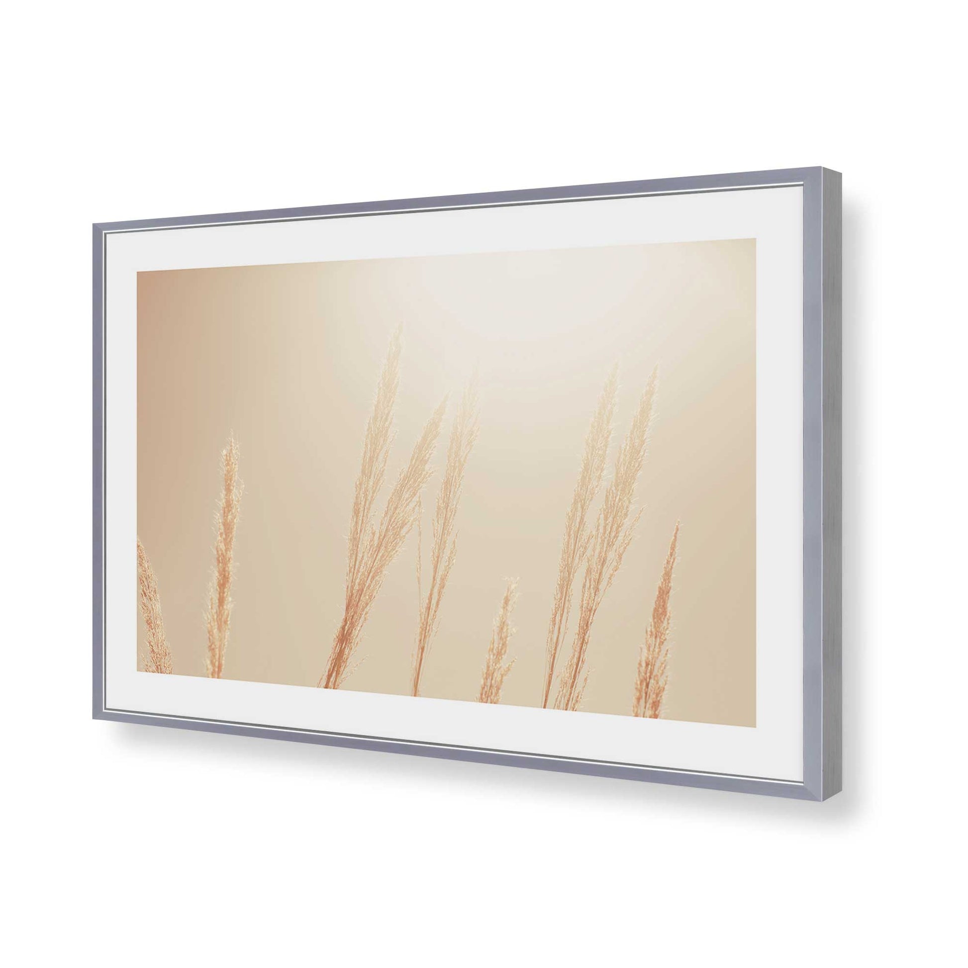 [Color:Polished Chrome], Picture of art in a Polished Chrome frame of the corner