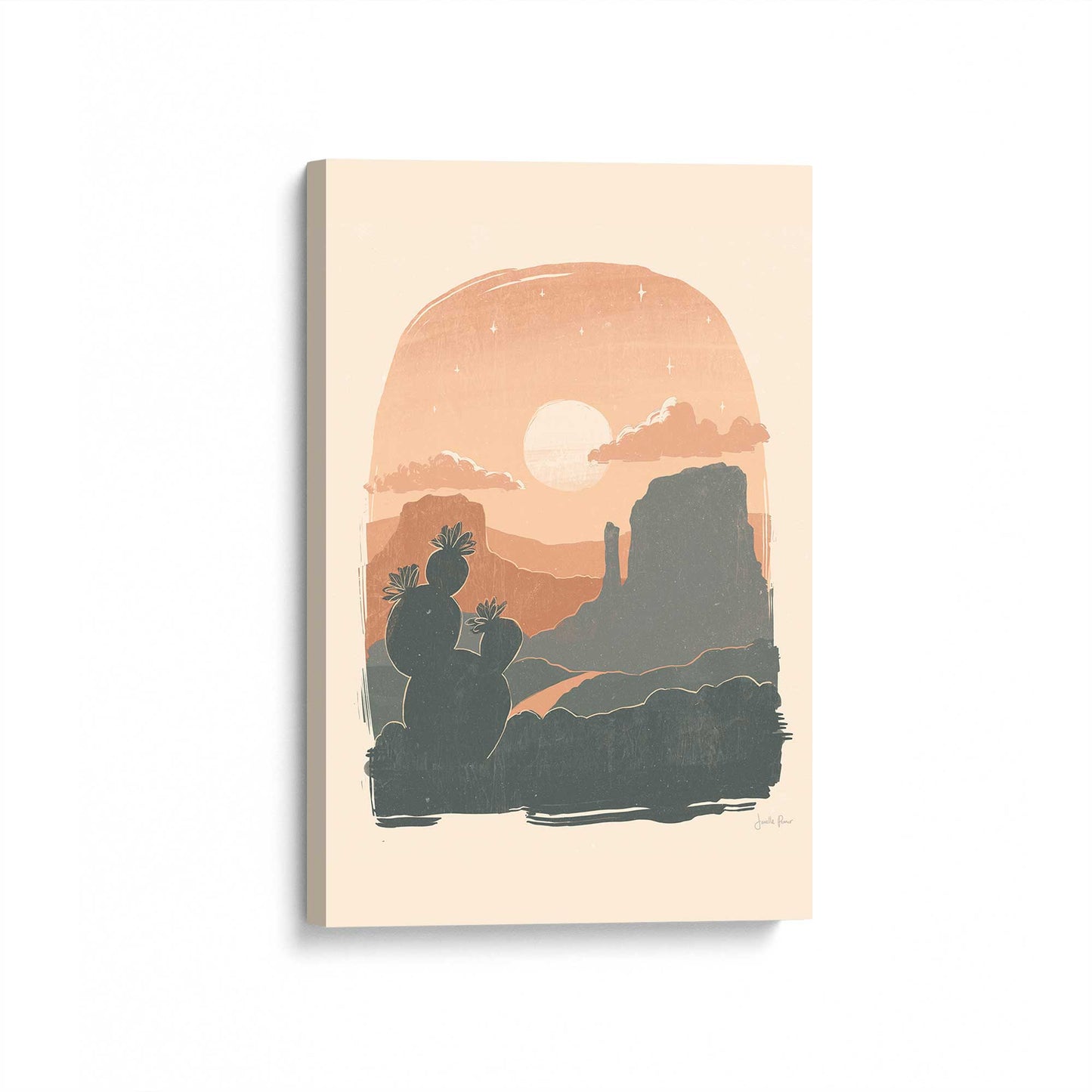 [Color:Stretched Canvas], Picture of art at an angle