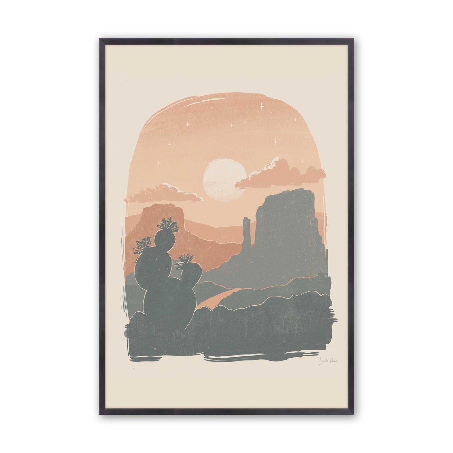 [Color:Weathered Zinc], Picture of art in a Weathered Zinc frame