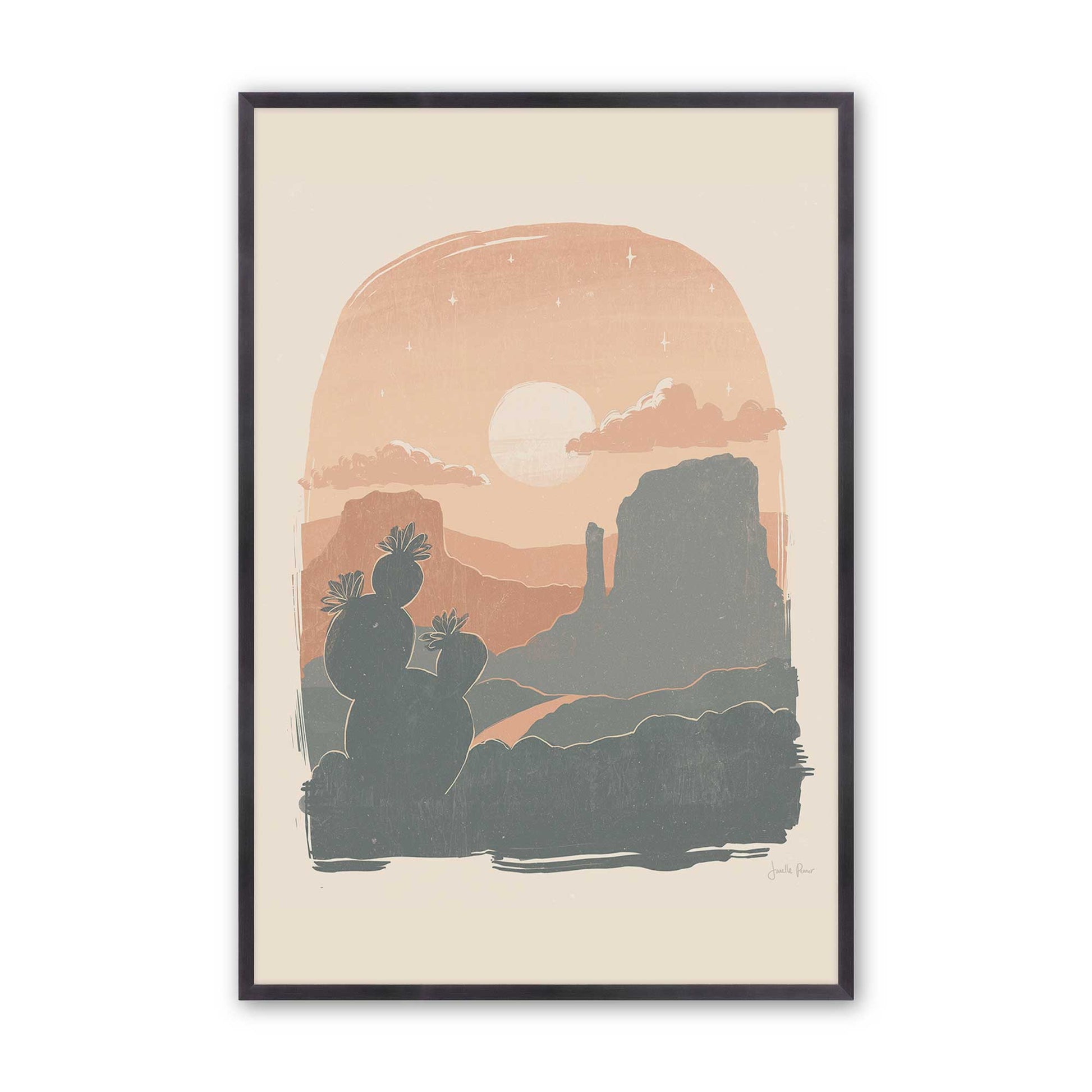 [Color:Weathered Zinc], Picture of art in a Weathered Zinc frame