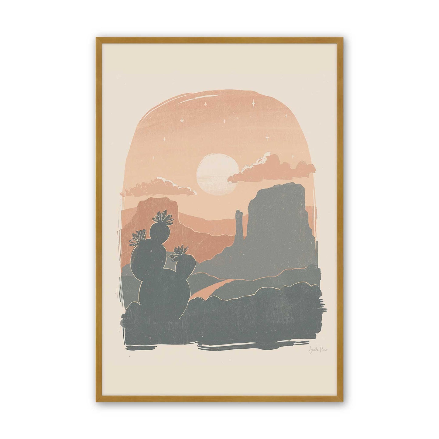 [Color:Polished Gold], Picture of art in a Polished Gold frame