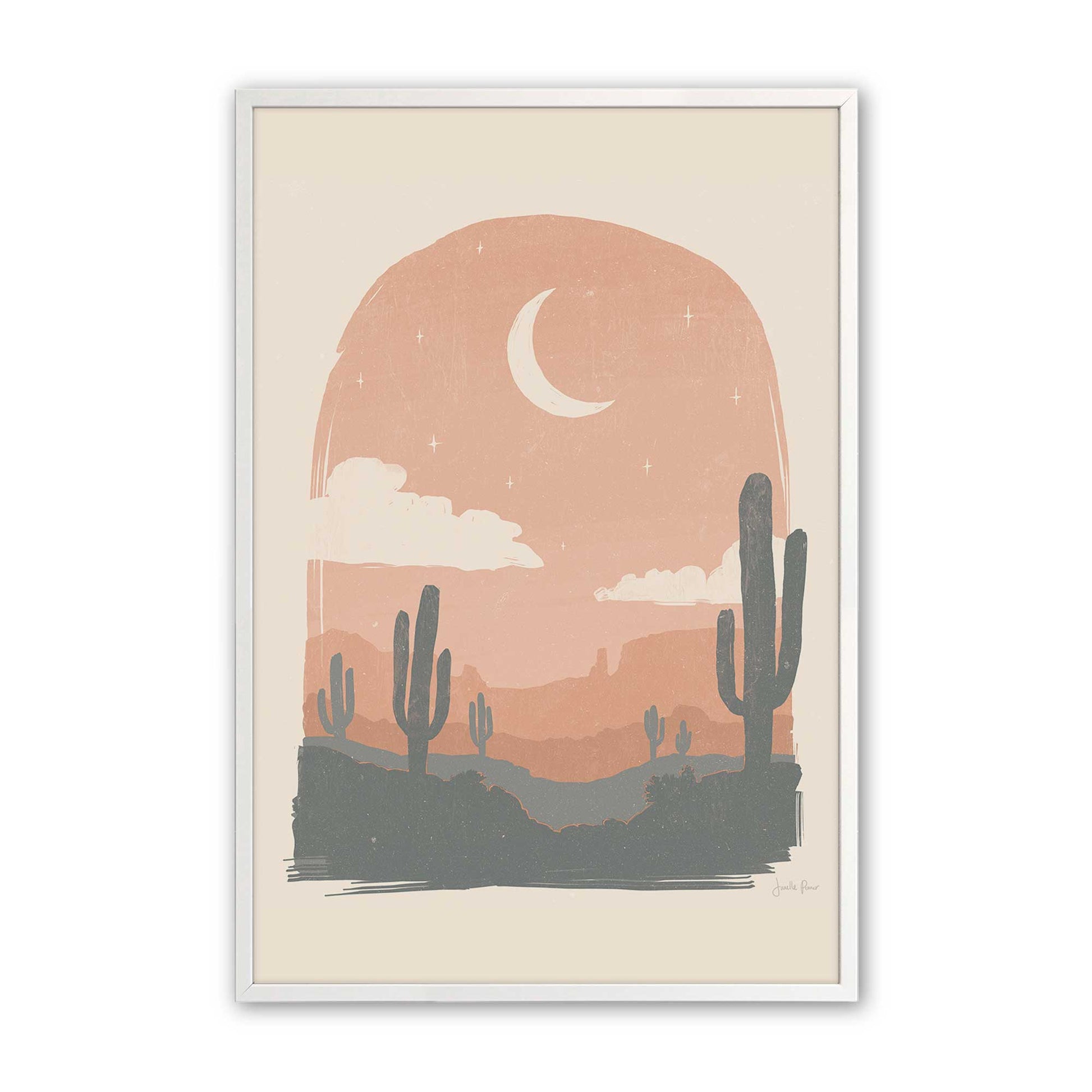 [Color:Opaque White], Picture of art in a Opaque White frame