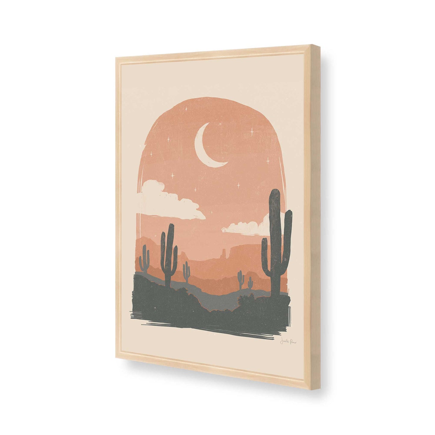 [Color:Raw Maple], Picture of art in a Raw Maple frame of the corner