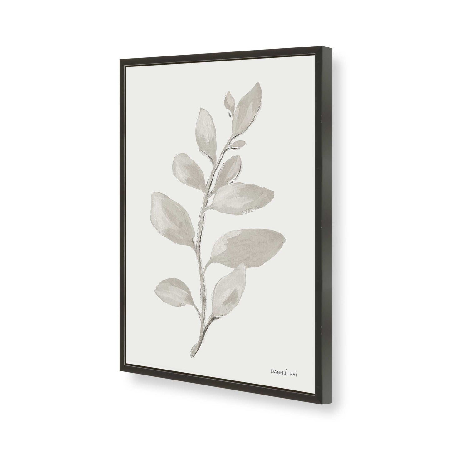 [Color:Satin Black], Picture of art in a Satin Black frame of the corner