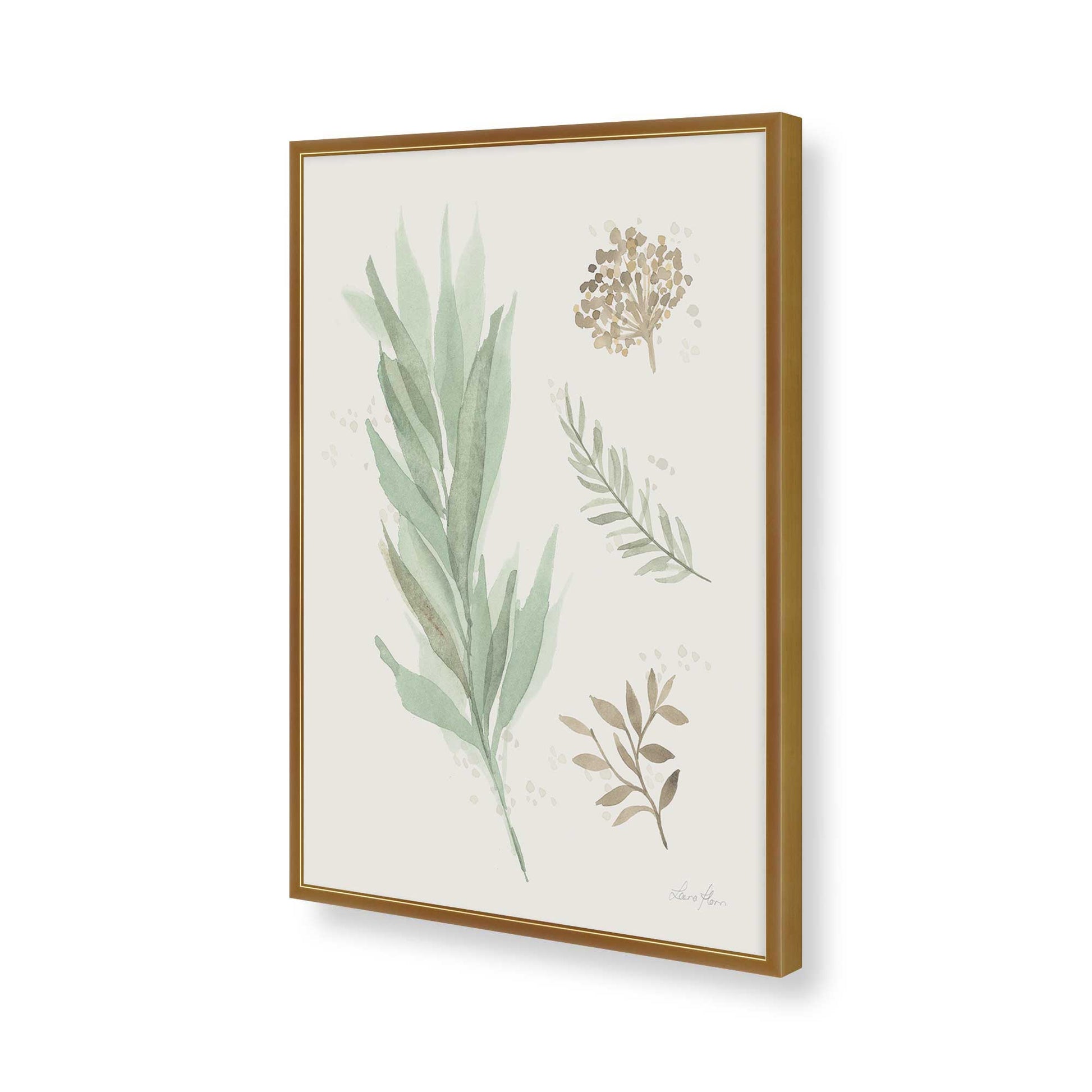 [Color:Polished Gold], Picture of art in a Polished Gold frame of the corner