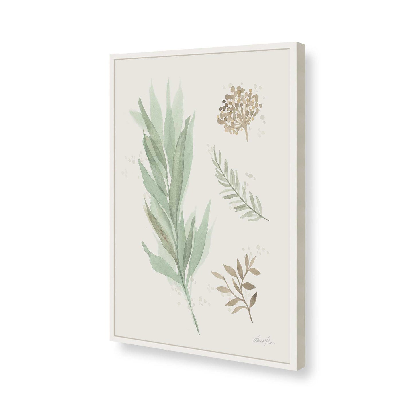 [Color:Opaque White], Picture of art in a Opaque White frame of the corner
