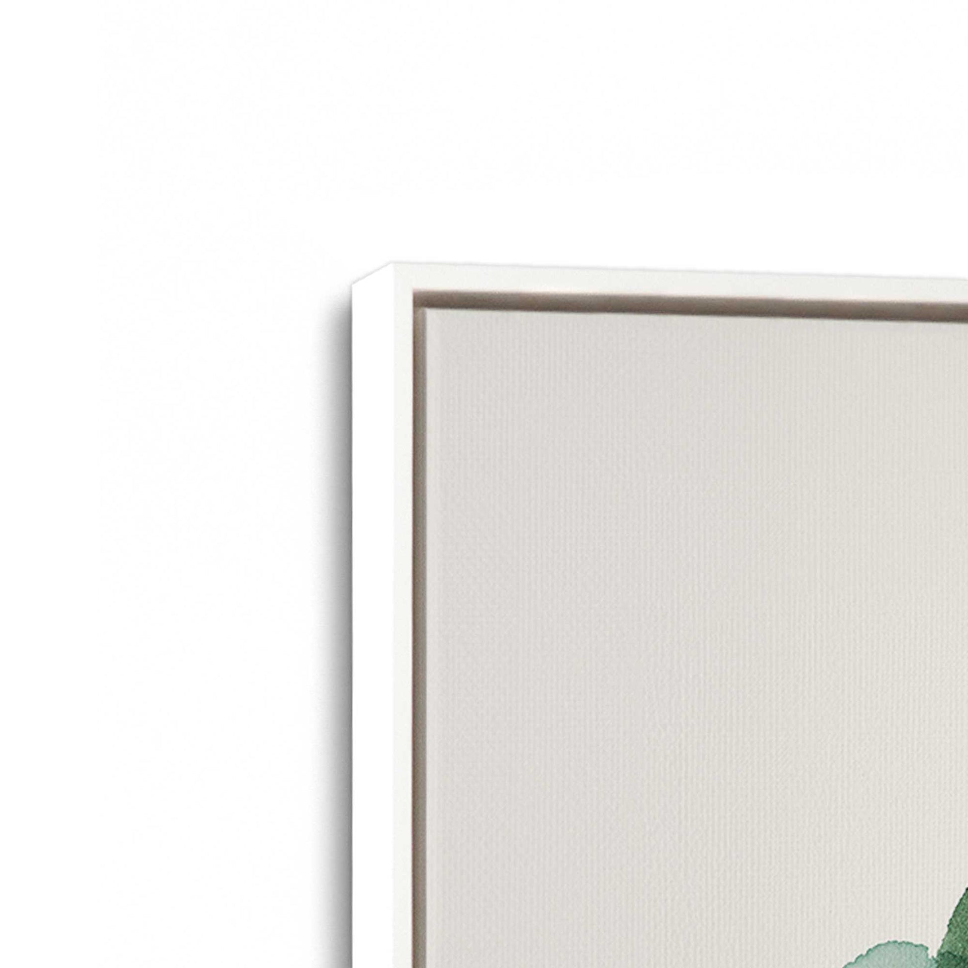 [Color:Opaque White], Picture of art in a White frame at an angle