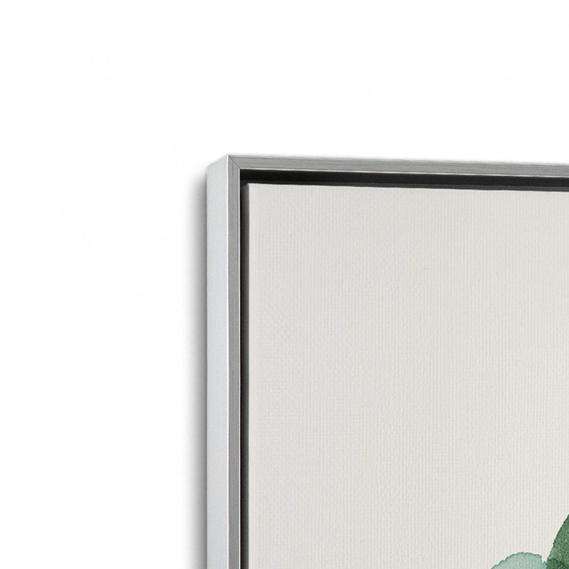 [Color:Polished Chrome], Picture of art in a Polished Chrome frame at an angle